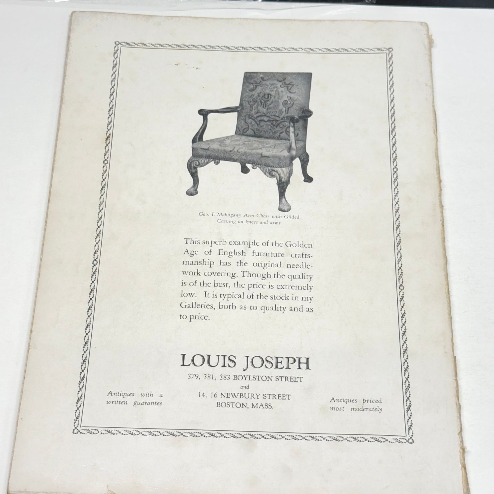 Vintage The Antiquarian Magazine Vol X No 1 February 1928 Ephemera Size ONE SIZE - 8 Thumbnail