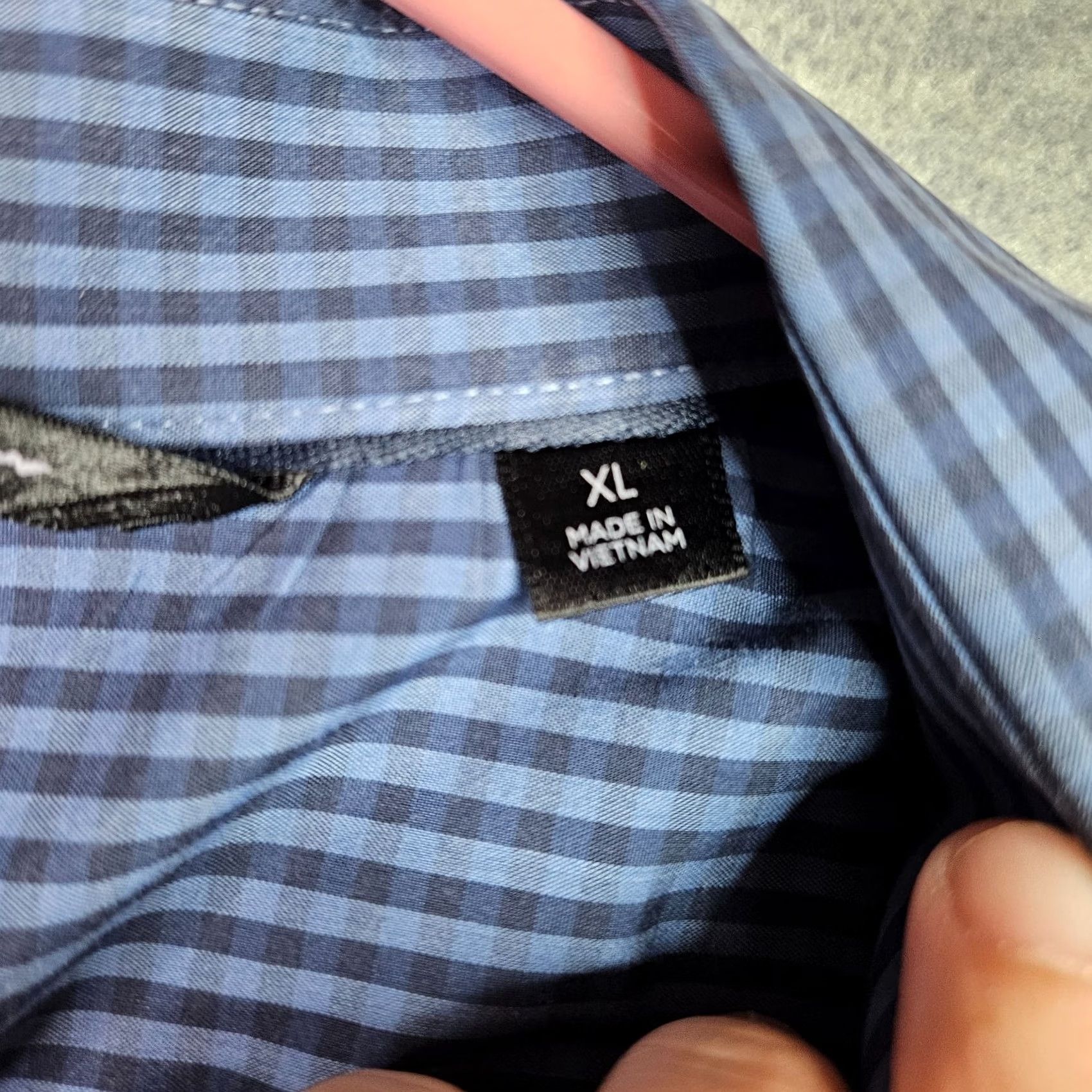 TravisMathew TravisMathew Button Up Shirt Blue Check Short Sleeve XL Mens Casual Holiday? Size US XL / EU 56 / 4 - 4 Thumbnail