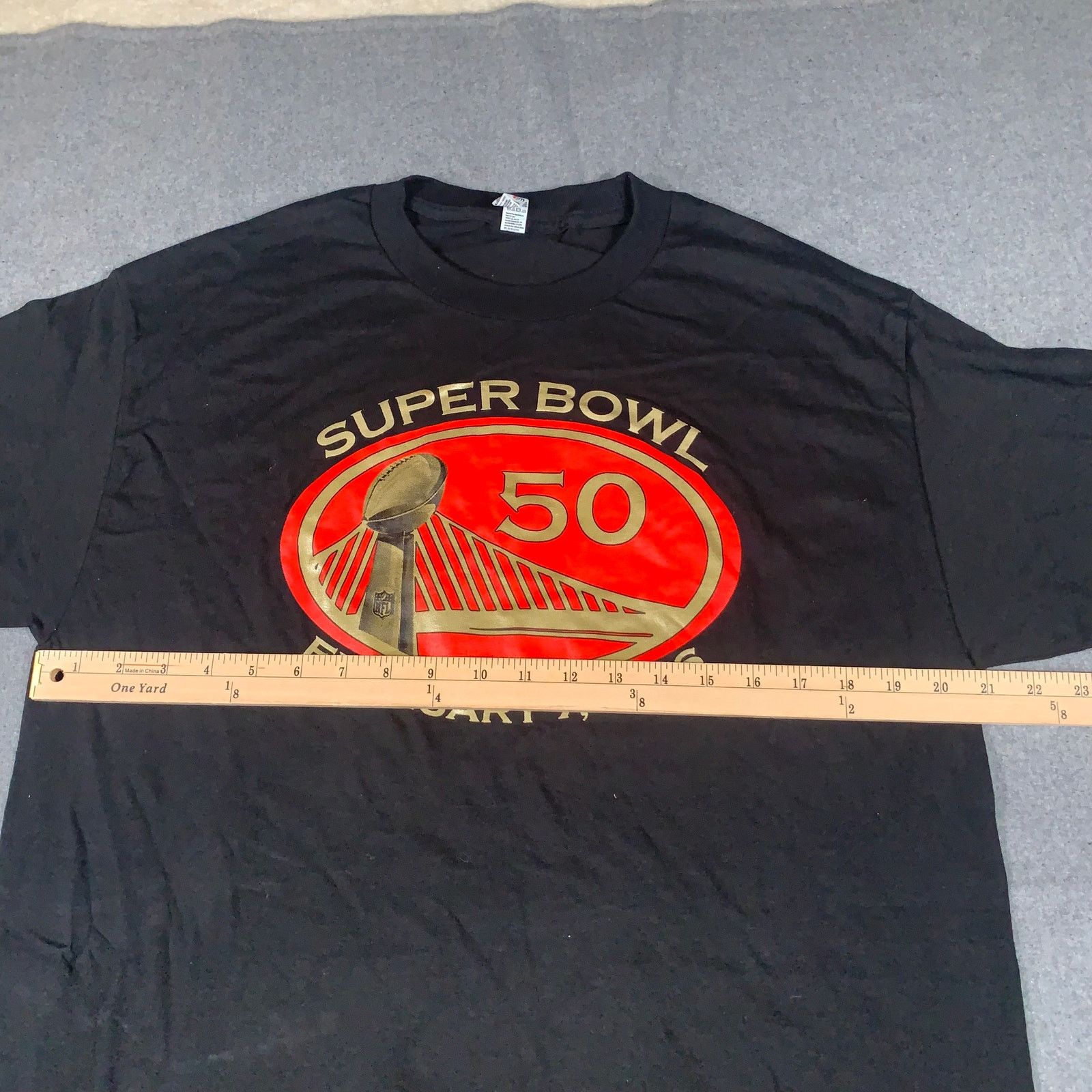 AAA Superbowl 50 Tshirt Large (Panthers vs Broncos) Mens Size US L / EU 52-54 / 3 - 4 Thumbnail