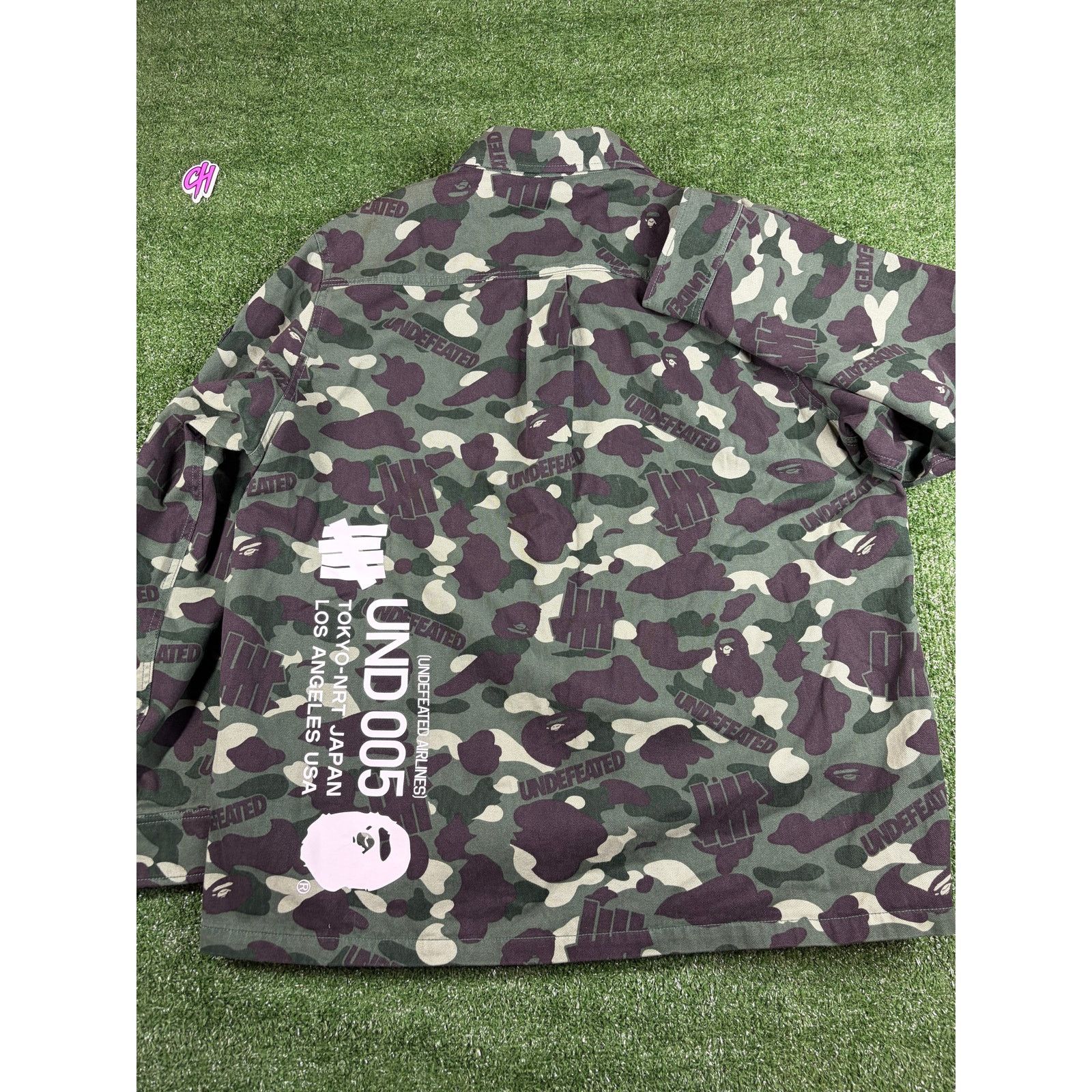 Bape BAPE X Undefeated Color Camo Flannel Jacket Size Large Size US L / EU 52-54 / 3 - 2 Thumbnail