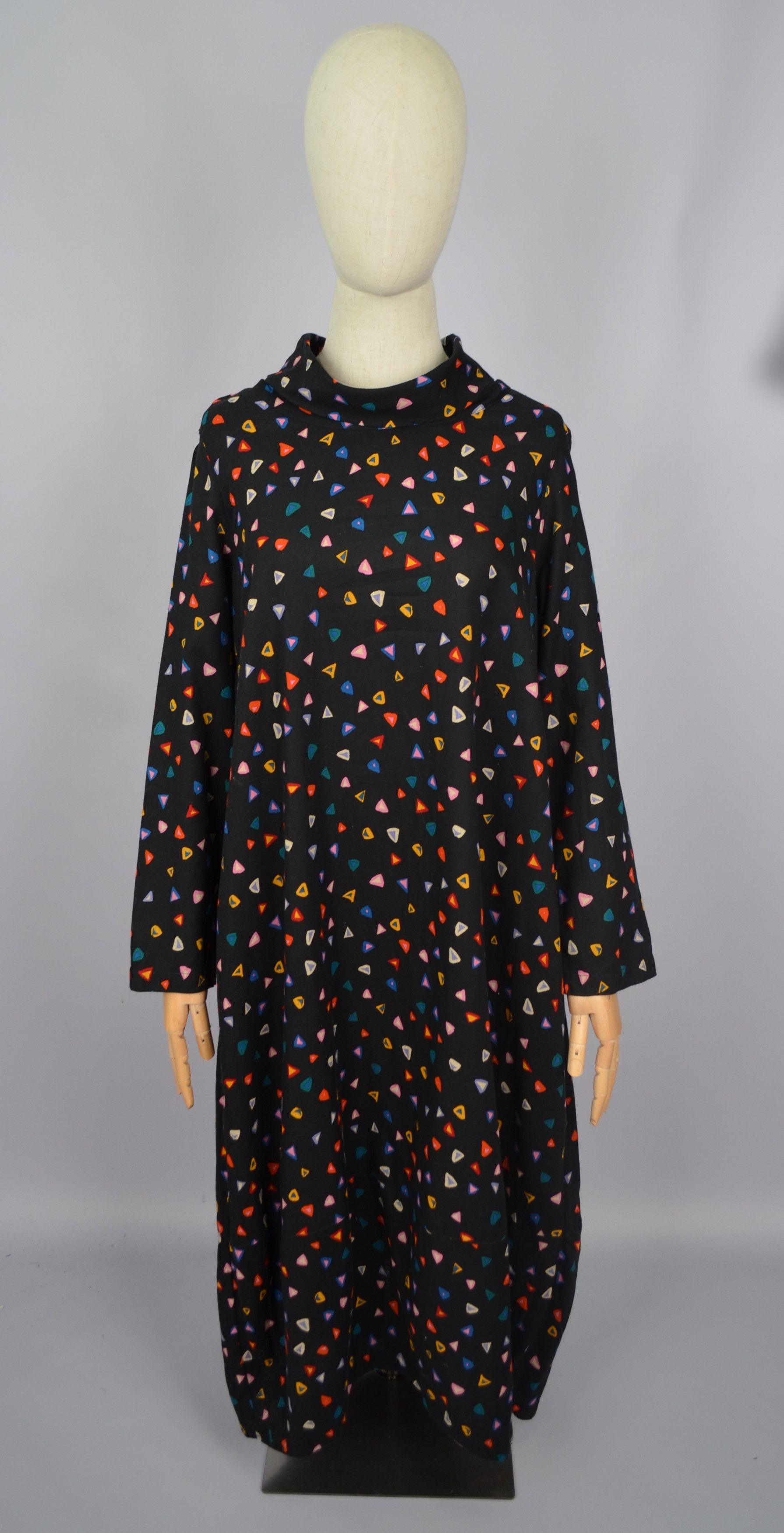 knee length dresses for ladies Abstract Print Maxi Dress - White Multi main image 0