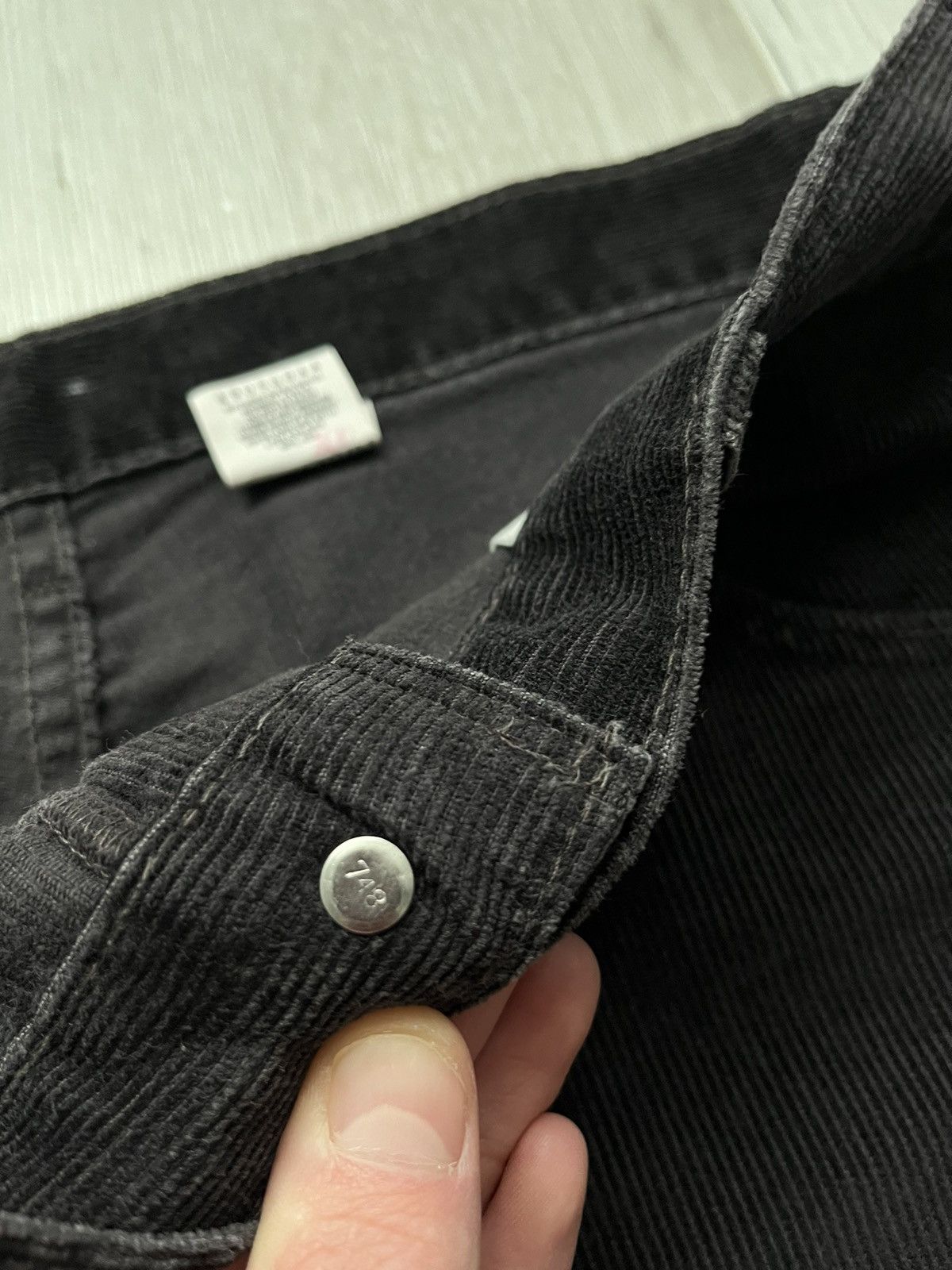Levi's × Vintage Vintage 90s Levis 505 Corduroy Regular Straight 36x34 Pants Size US 34 / EU 50 - 9 Thumbnail