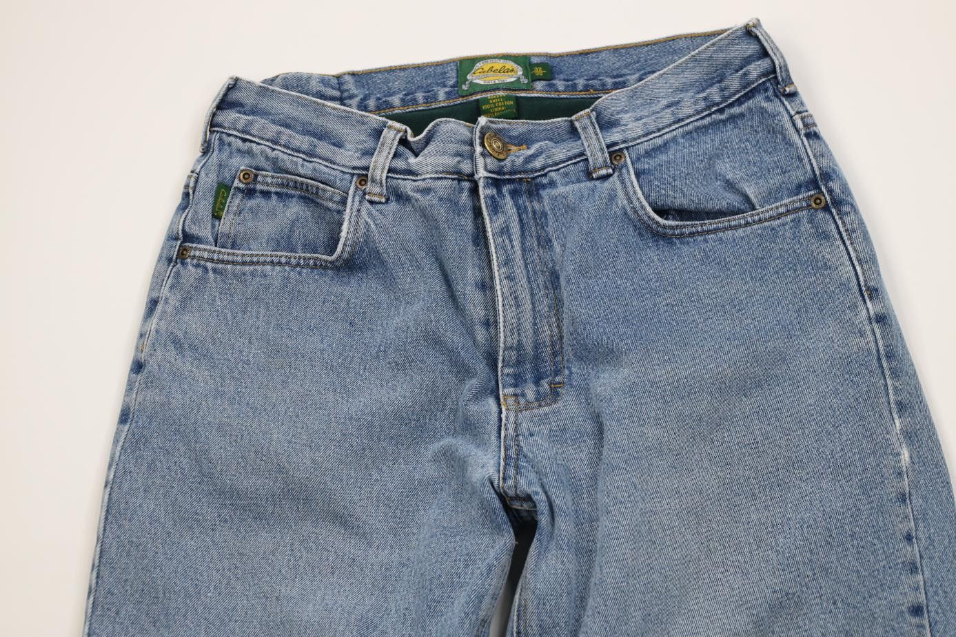 Cabelas Vintage 90s Cabelas Heavyweight Fleece Lined Denim Jeans Size US 32 / EU 48 - 3 Thumbnail