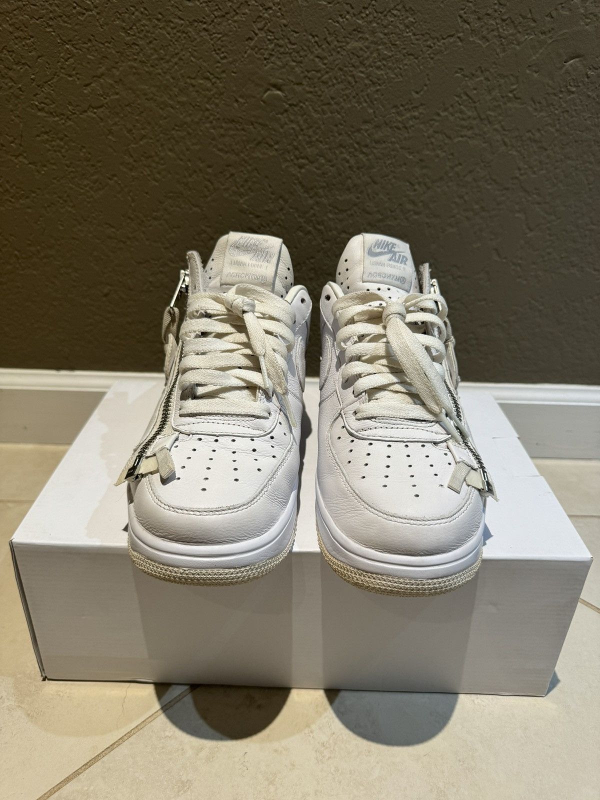 Acronym × Nike Acronym x Nike Lunar Air Force One 7.5 White Zipper Shoes Size US 7.5 / EU 40-41 - 2 Thumbnail
