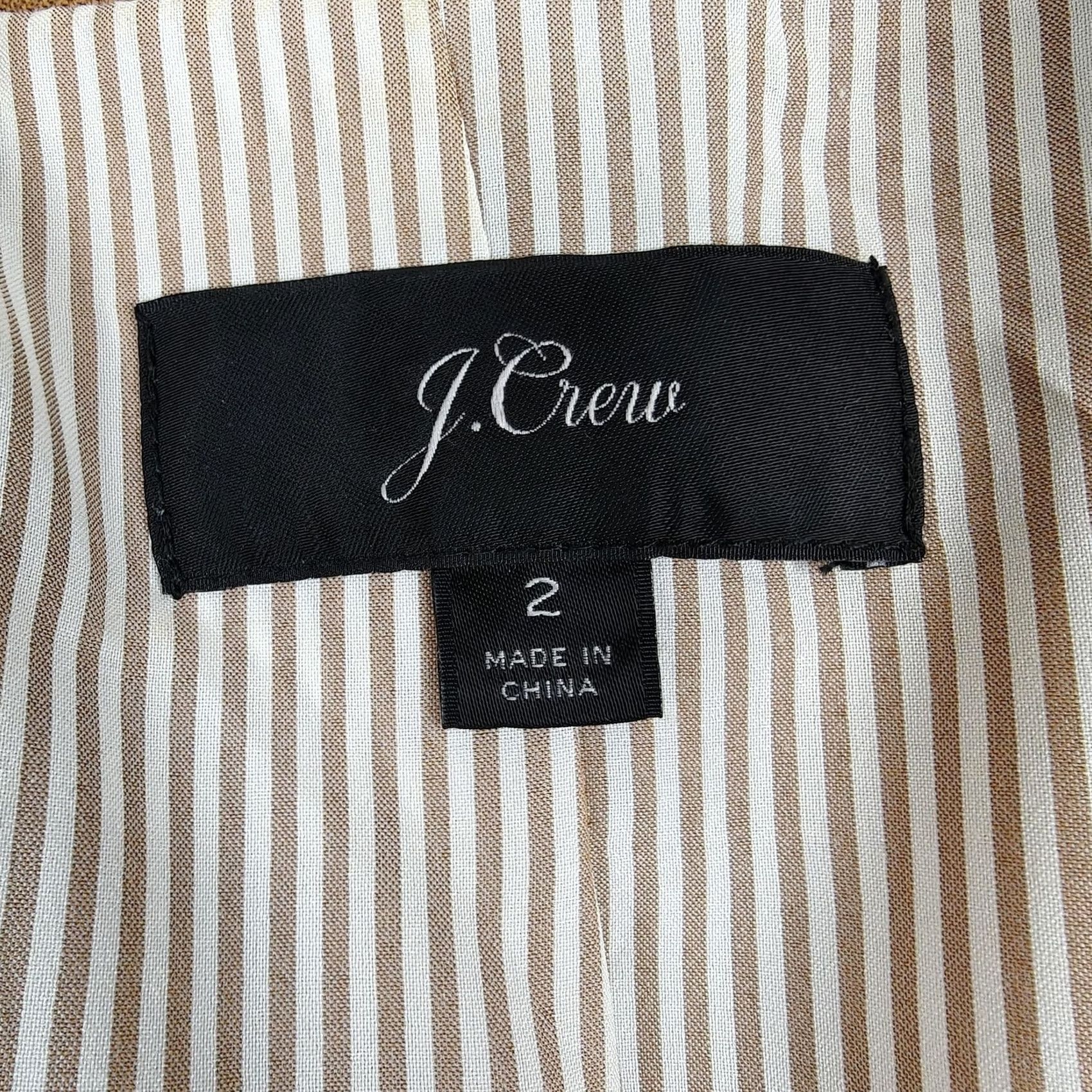 J.Crew J.CREW Blazer Womens 2 Brown Wool Blend Shawl Collar One-Button Lined Jacket Shirt (Jacket) Size XS / US 0-2 / IT 36-38 - 3 Thumbnail