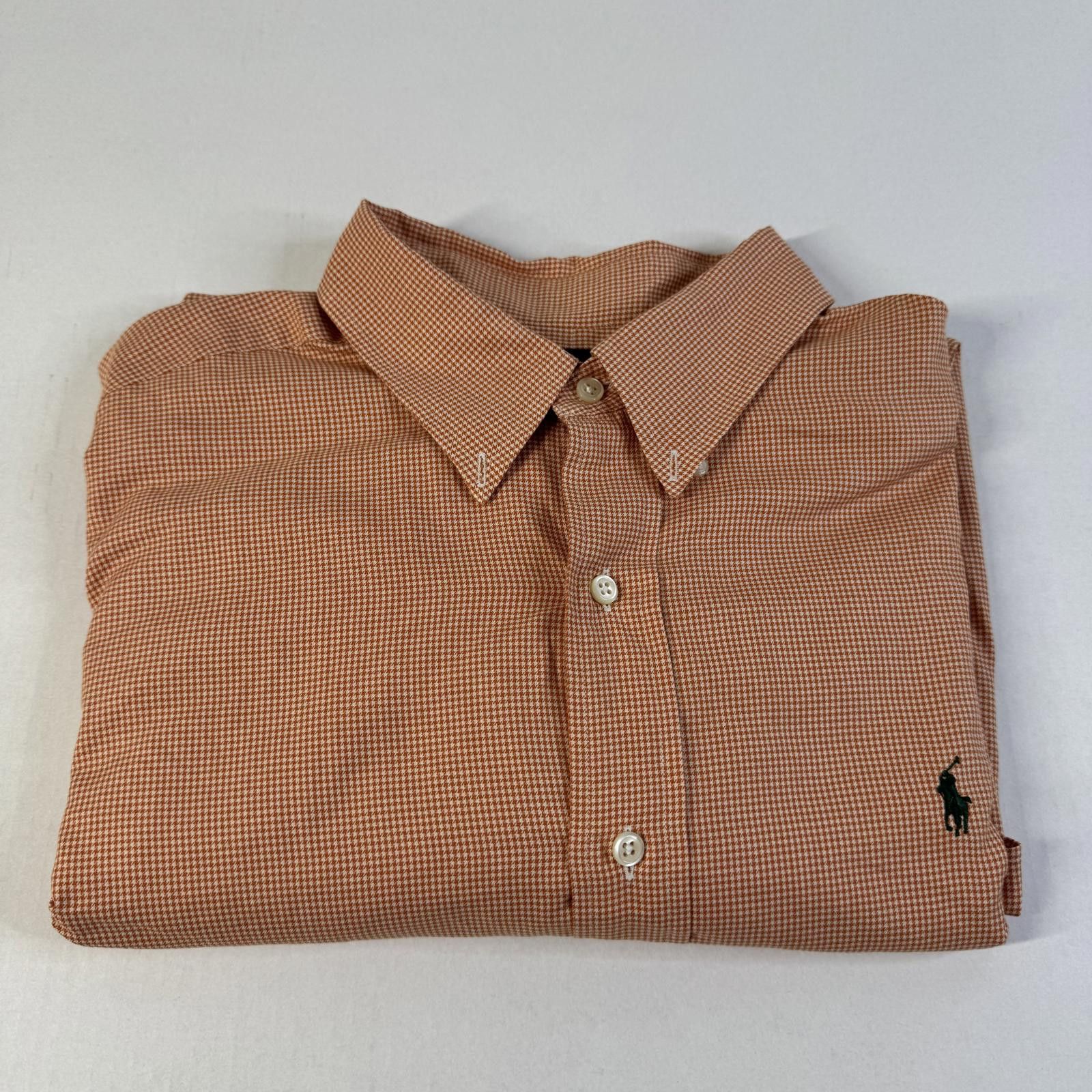 Polo Ralph Lauren Ralph Lauren Men’s Orange Long Sleeve Button Up Shirt XL Size US XL / EU 56 / 4 - 2 Thumbnail