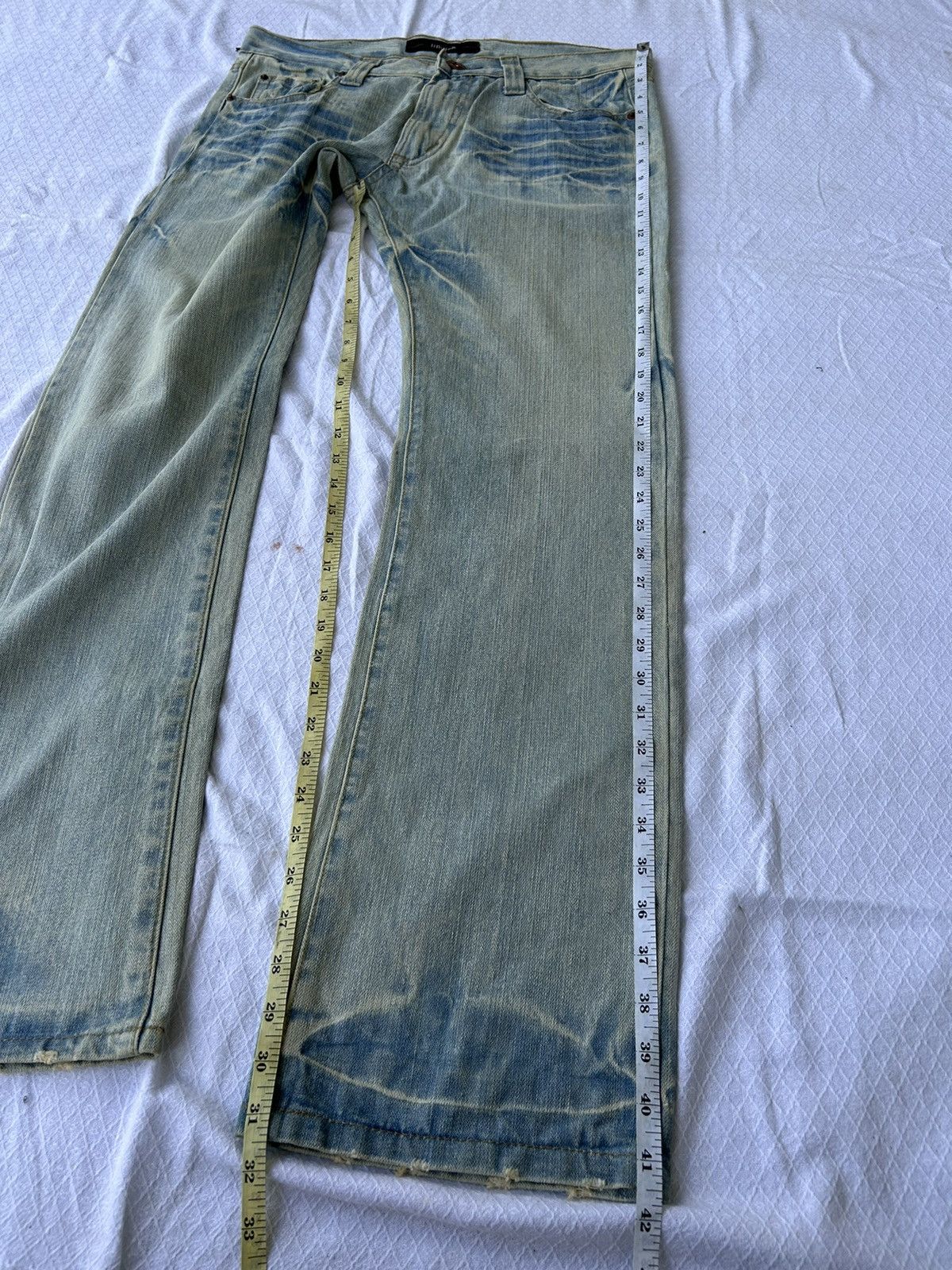 If Six Was Nine 💸BINDINGOFFER💸Limited japanese faded wash dragon denim jeans Size US 34 / EU 50 - 11 Thumbnail