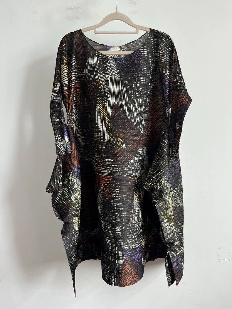 Issey Miyake size:3 Black and brown short-sleeved shirts