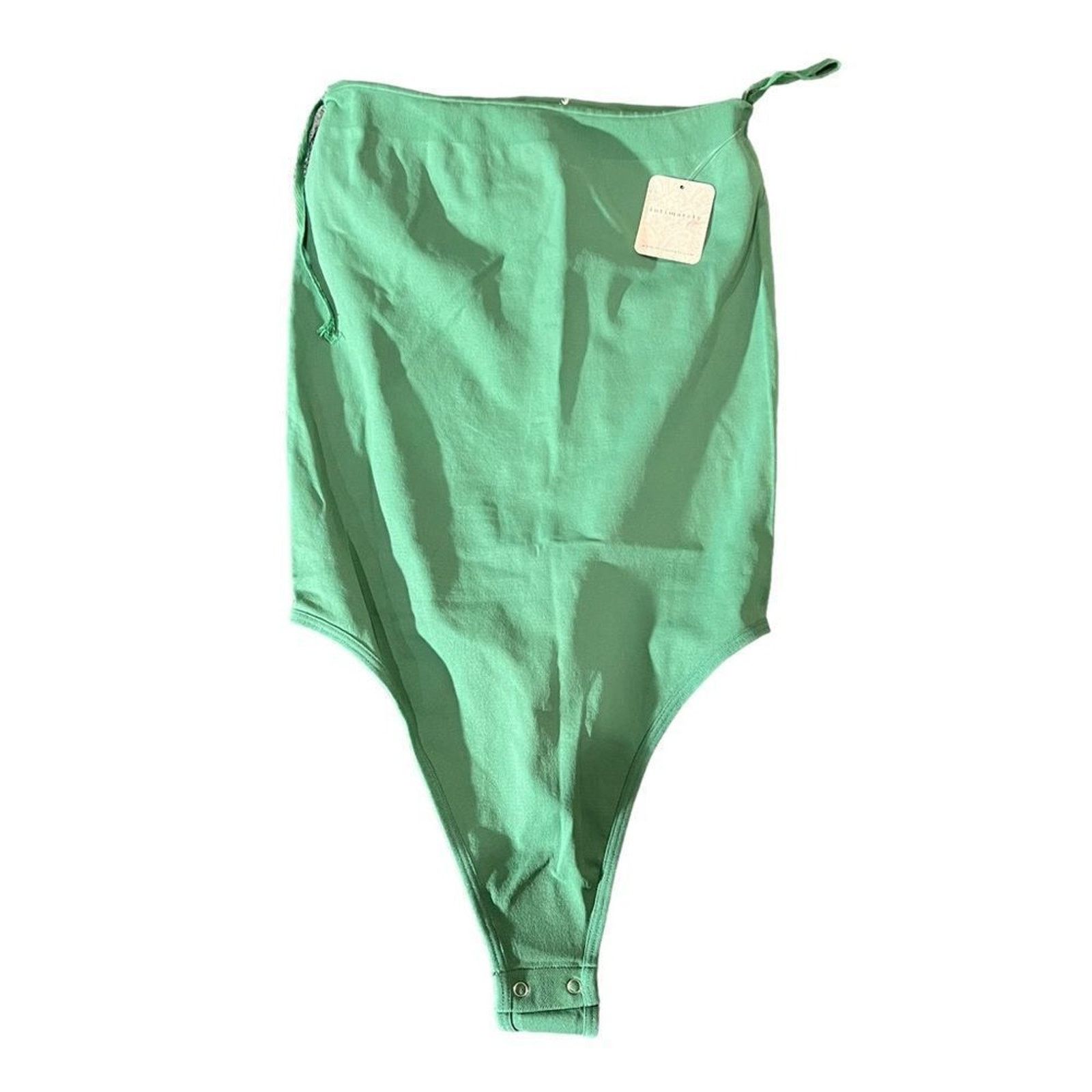 Free People NWT Free People Bodysuit Green Strapless Tube Thong Size M / US 6-8 / IT 42-44 - 1 Thumbnail