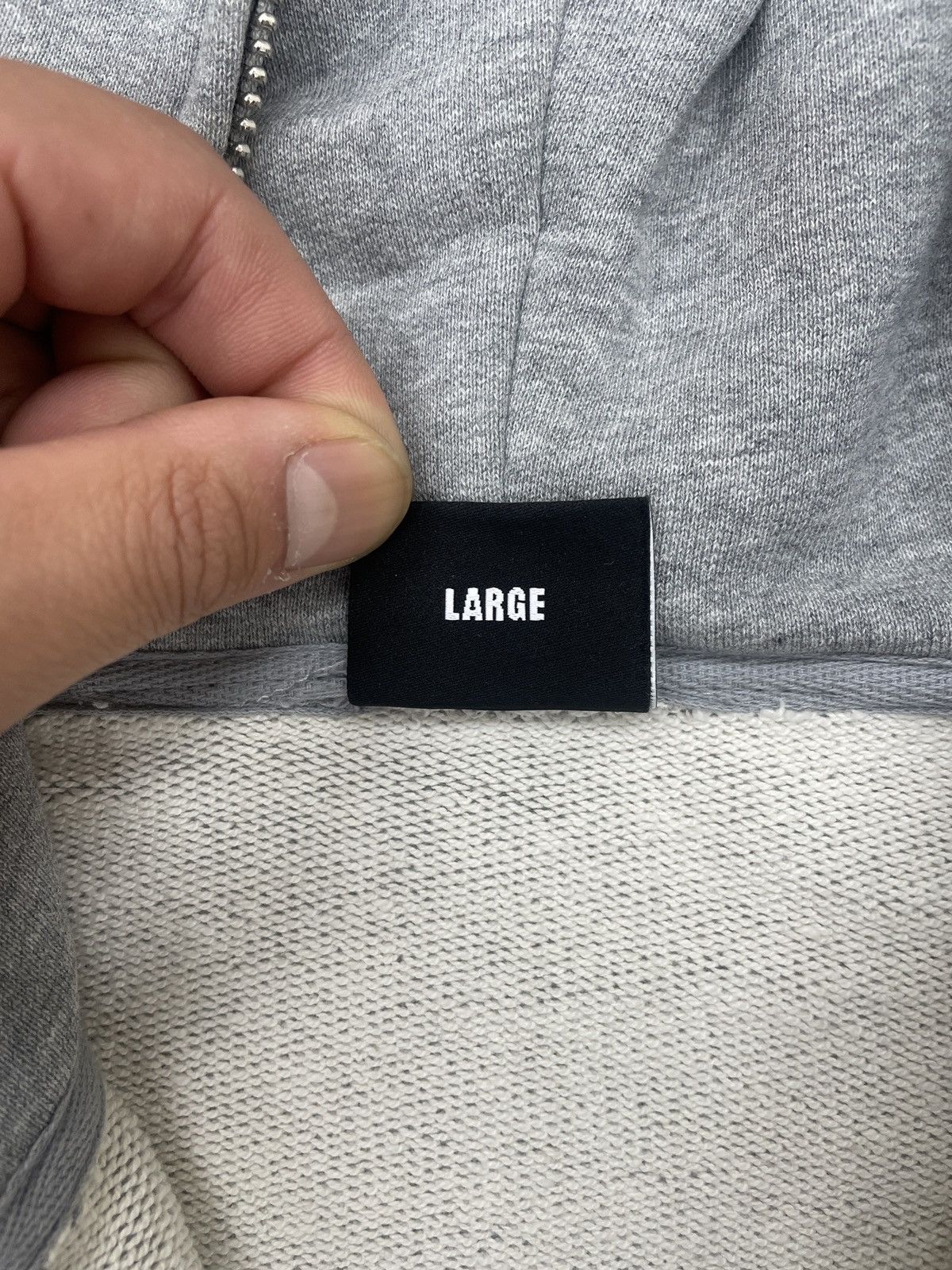 Revenge Revenge Grey Embroidered Full Zip Hoodie Size US L / EU 52-54 / 3 - 5 Thumbnail