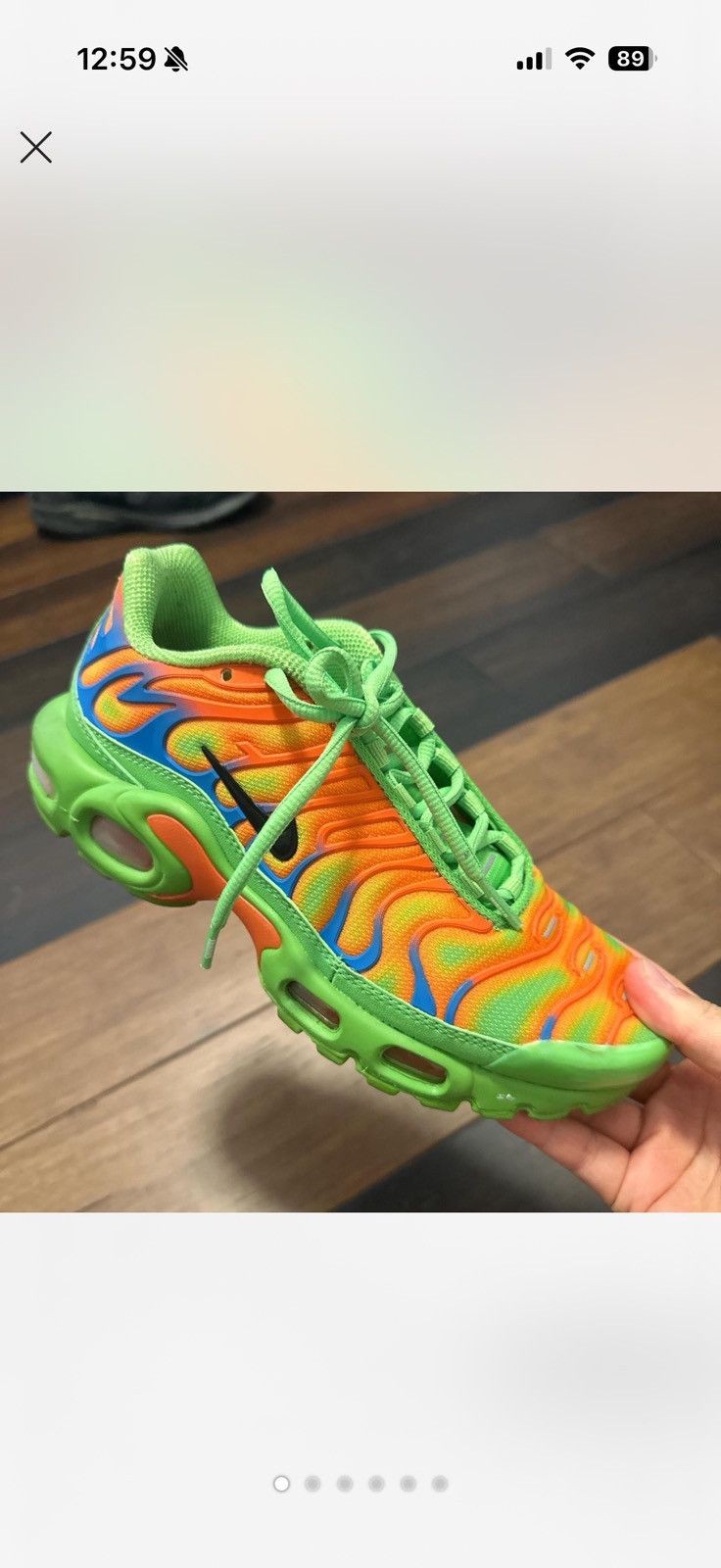 Nike Supreme x Nike Air Max Plus TN Neon Green Gradient sneakers Size US 5.5 / IT 35.5 - 1 Thumbnail
