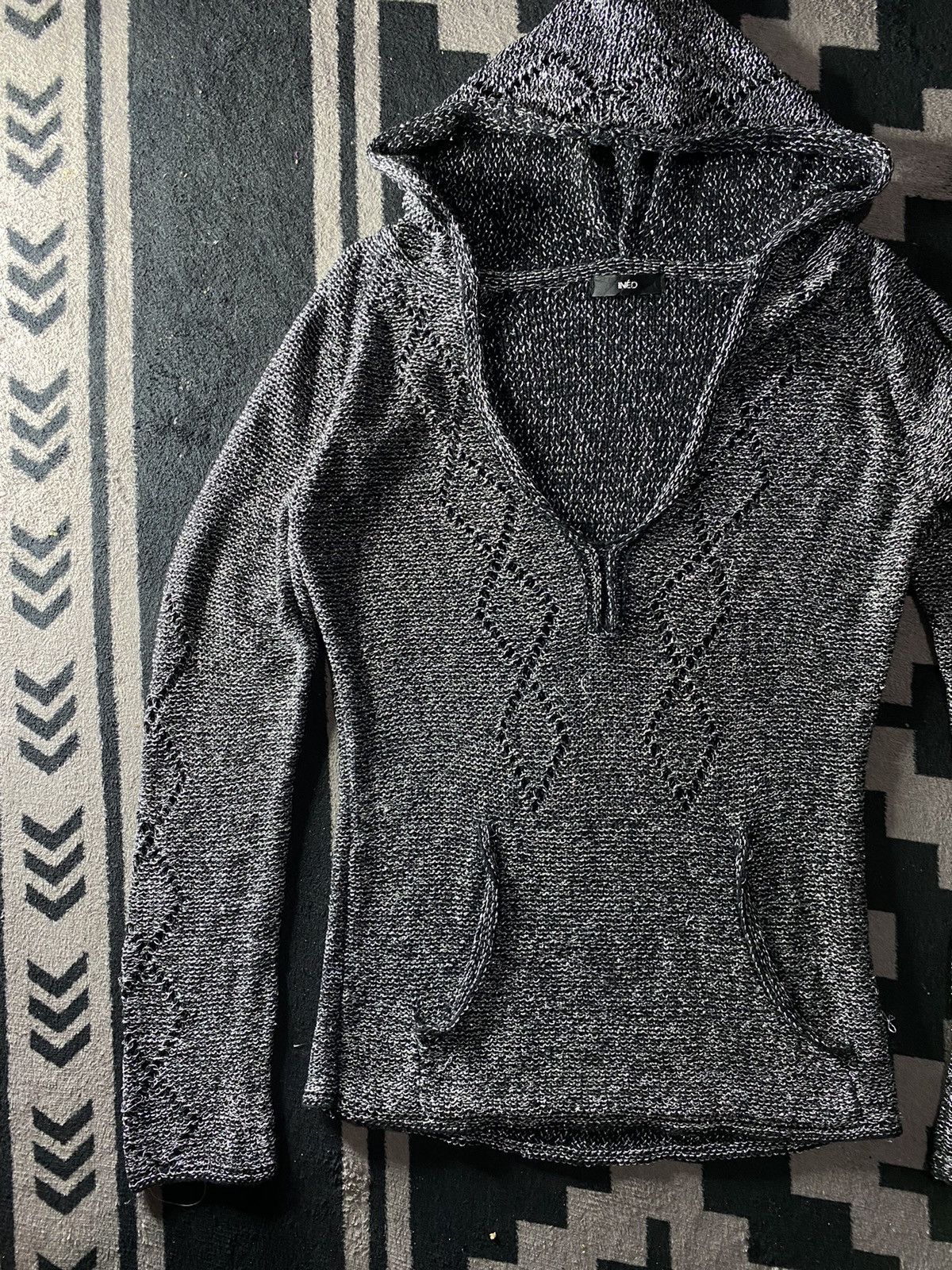 14th Addiction × KMRii × Yasuyuki Ishii Japanese ined knit glitter hoodie ifsixwasnine style Size US M / EU 48-50 / 2 - 2 Thumbnail