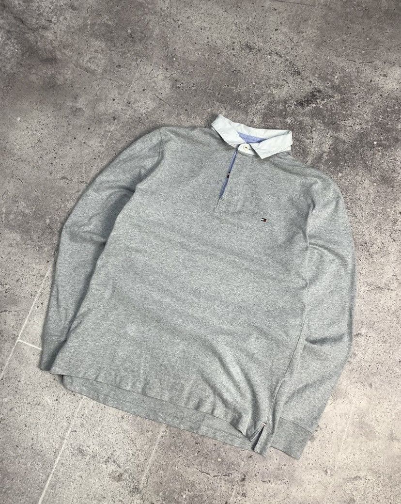 Tommy Hilfiger × Vintage Tommy Hilfiger Rugby Long Sleeve Vintage Size US L / EU 52-54 / 3 - 4 Thumbnail