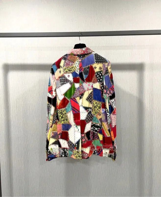 Dior Dior Patchwork Silk Blend Jacket . Size M / US 6-8 / IT 42-44 - 2 Thumbnail