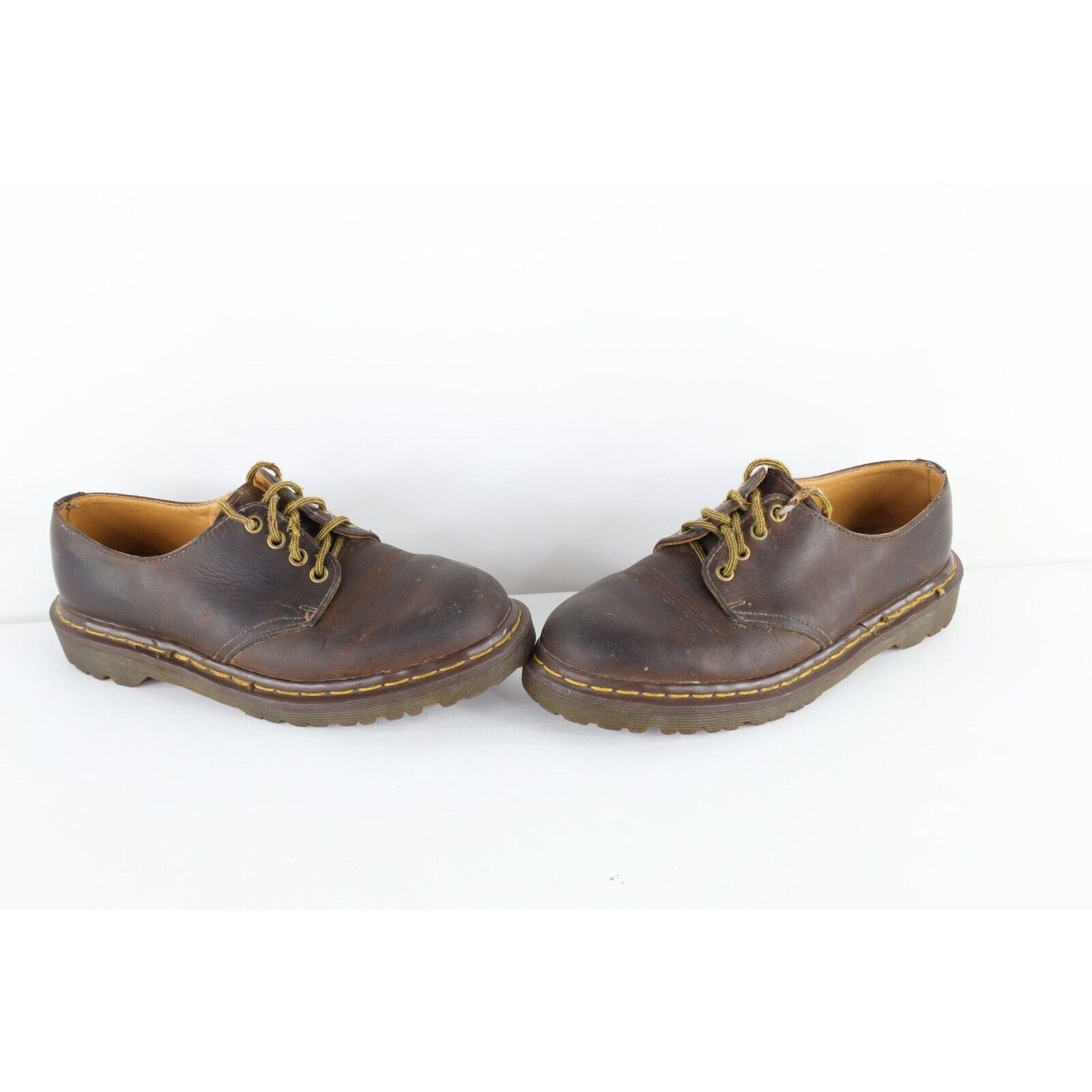Dr. Martens × Vintage Vintage 90s Dr MartensDistressed Chunky Leather Oxford Shoes Size US 7 / EU 40 - 1 Thumbnail