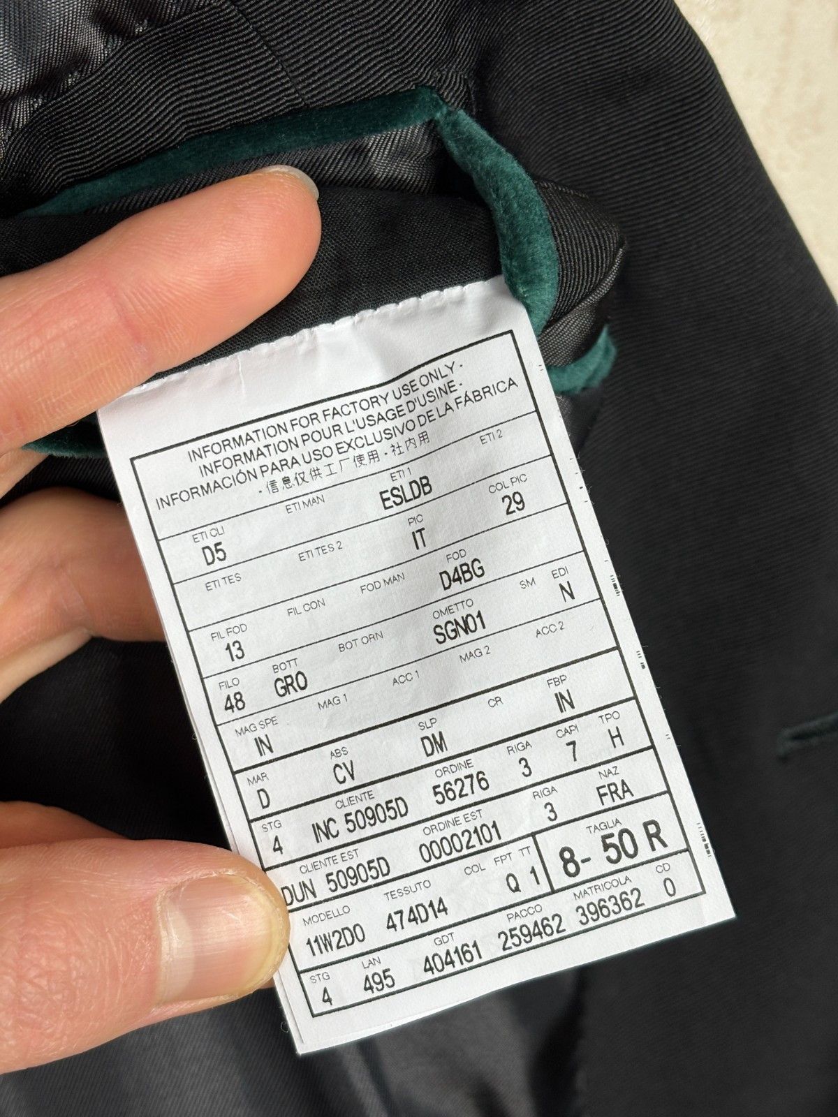 Alfred Dunhill Dunhill London Velvet Double Breasted Blazer Smoking Size 40R - 17 Thumbnail