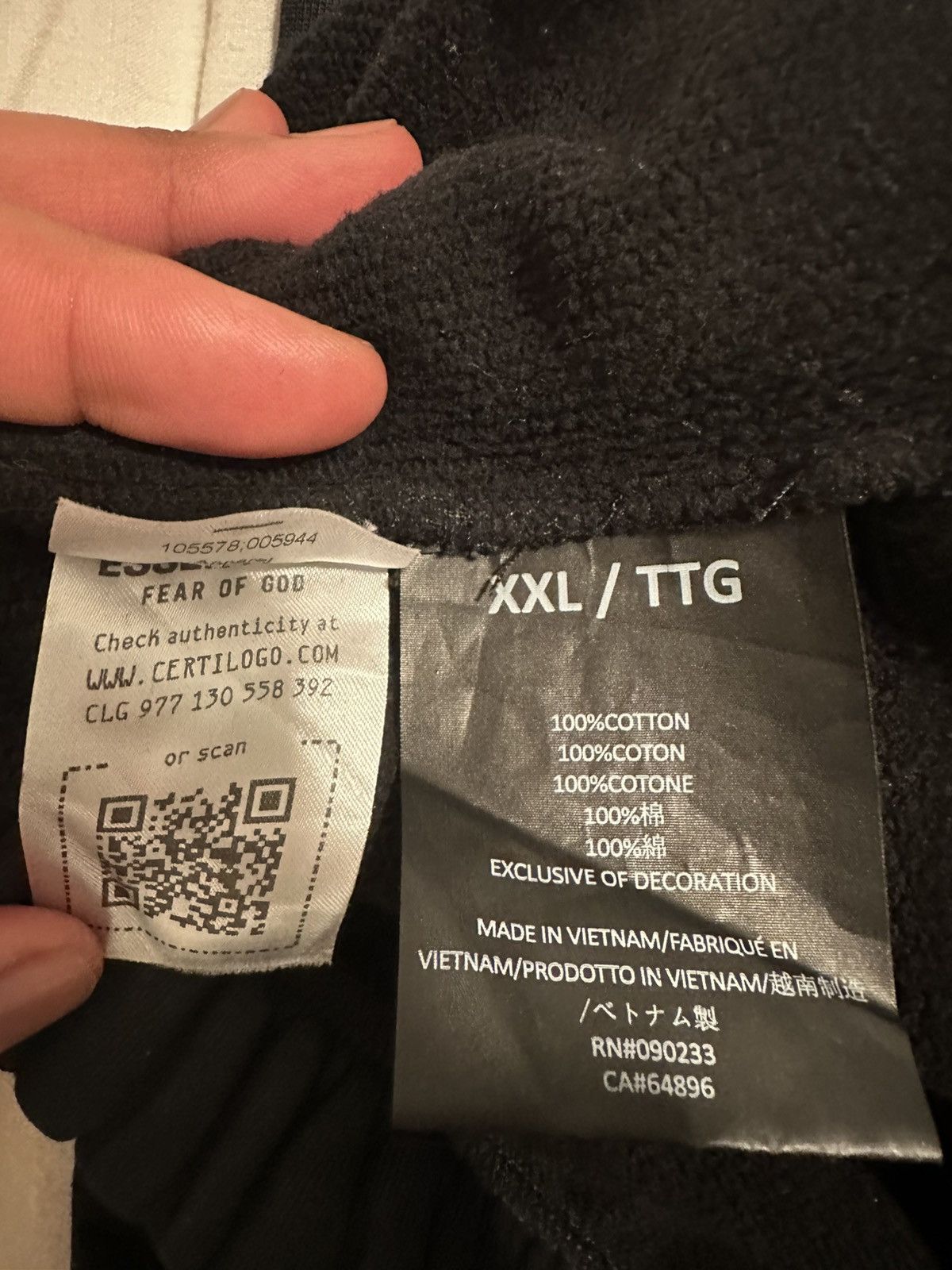 Essentials Fear of God Essentials Logo Black Wide-Leg Sweatpants – XXL Size US 40 / EU 56 - 9 Thumbnail