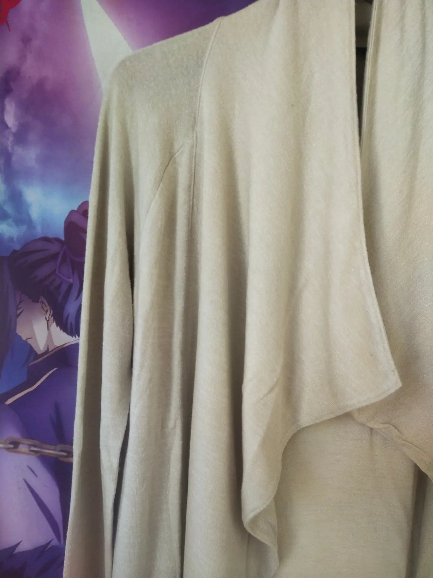 Banana Republic Banana Republic GAP Drapped Waterfall Beige Cardigan Size XS / US 0-2 / IT 36-38 - 2 Thumbnail