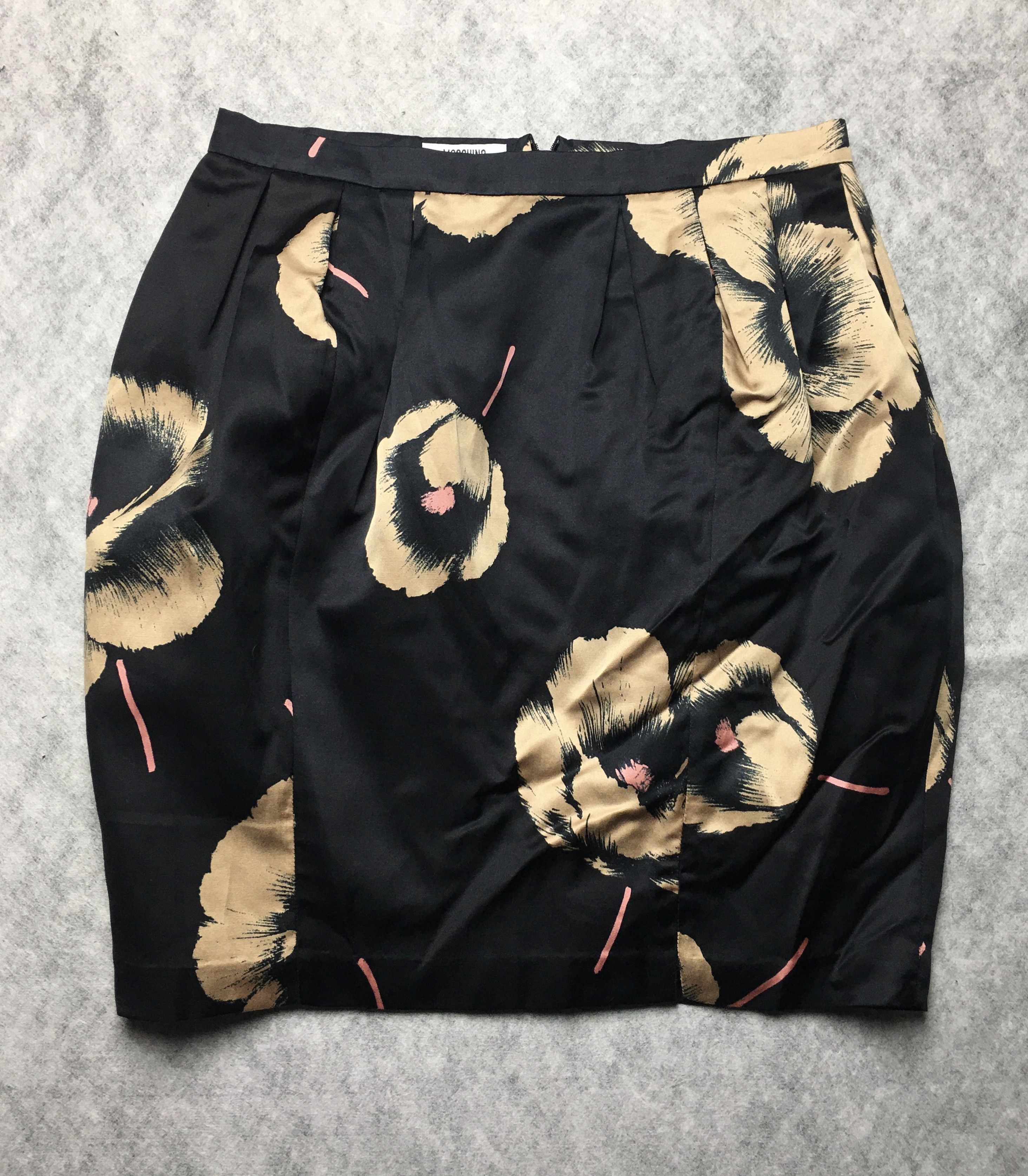 Moschino Moschino Silk Blend Skirt Vintage Flowers Print Size 30" / US 8 / IT 44 - 6 Thumbnail