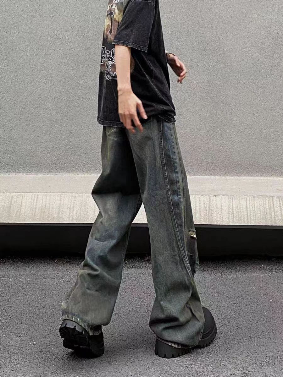 Japanese Brand × Jean Street style washed and ripped micro flared jeans Size US 30 / EU 46 - 4 Thumbnail