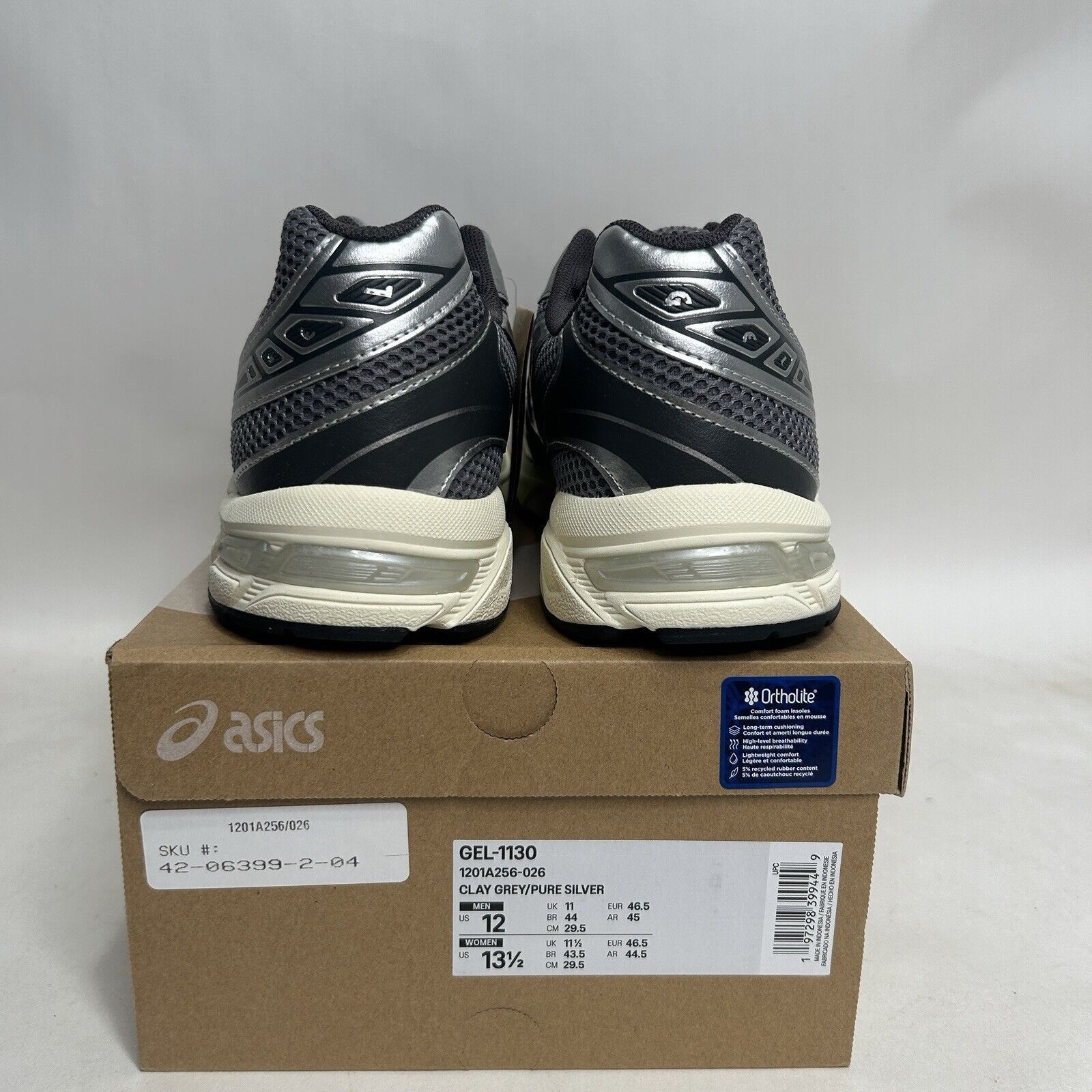 Asics ASICS Shoes Gel-1130 “Clay Grey Pure Silver” 2024 Size US 12 / EU 45 - 5 Thumbnail