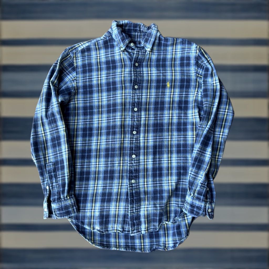 Ralph Lauren VINTAGE Ralph Lauren Classic Fit Button Up Shirt Men’s M Plaid Blue Long Sleeve Size US M / EU 48-50 / 2 - 1 Thumbnail