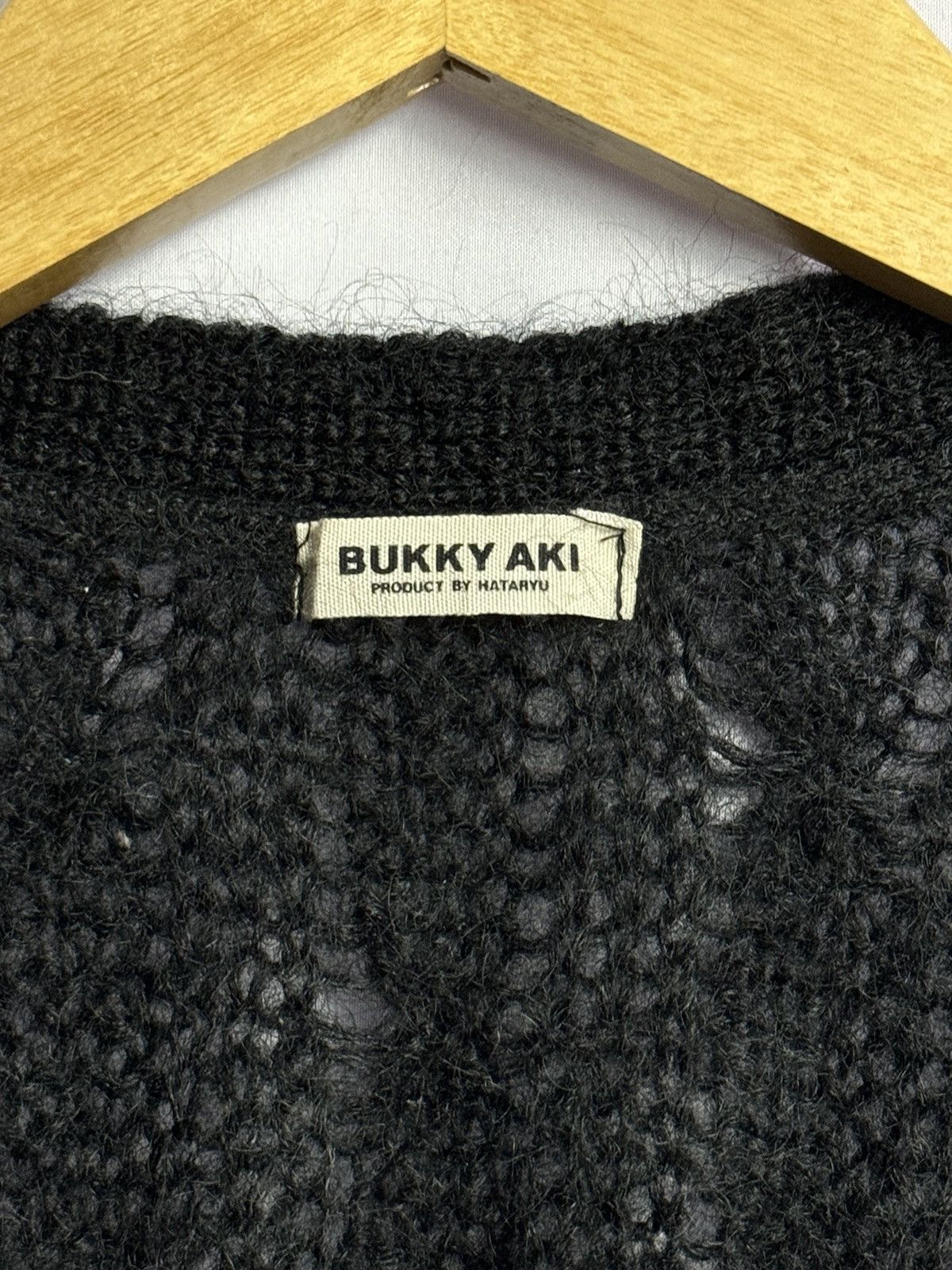 If Six Was Nine × Japanese Brand Mohair Cable Grunge Bukky Aki Cardigan Kurt Cobain Style Size US M / EU 48-50 / 2 - 7 Thumbnail