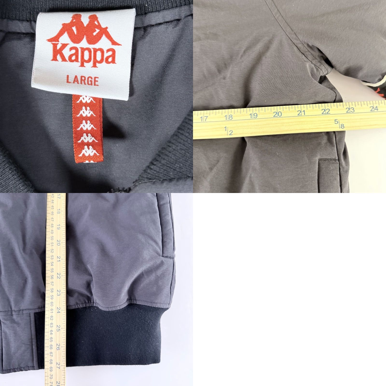 Kappa Kappa Bomber Jacket Men Large Gray Logo Full Zip Sports Vintage No Size US L / EU 52-54 / 3 - 8 Thumbnail