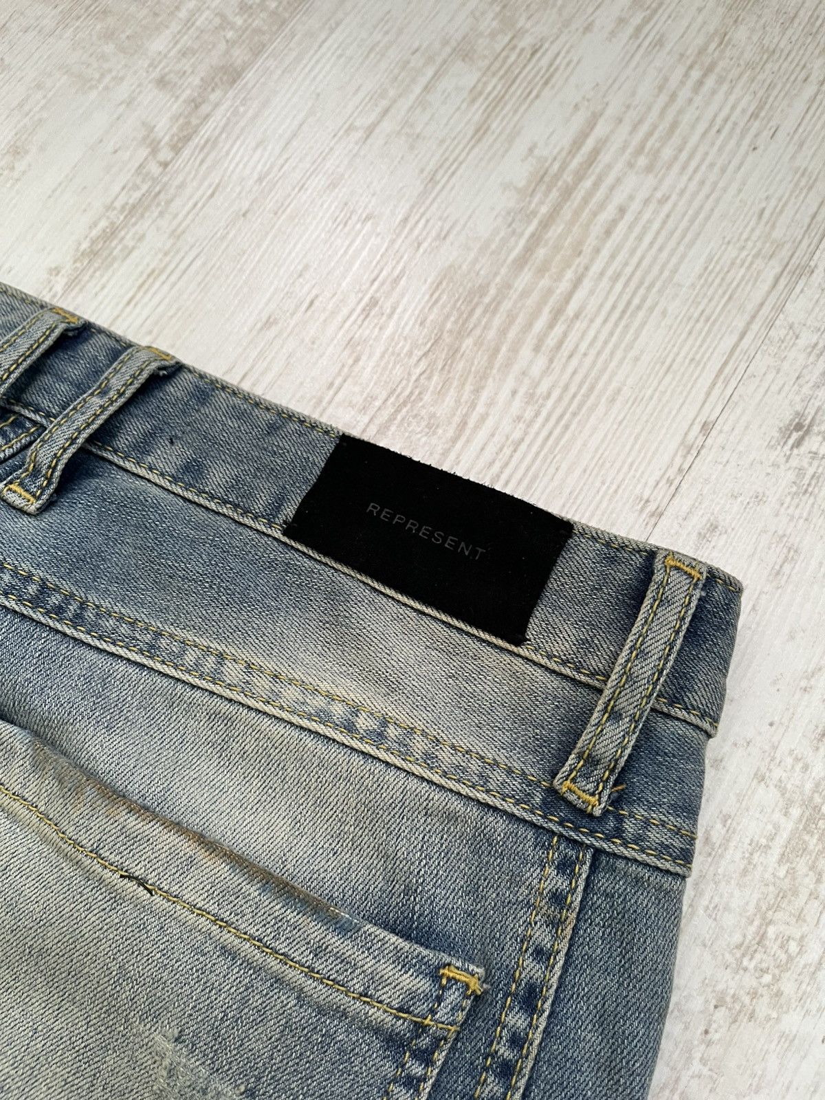 Represent Clo. Represent Clothing Biker Denim Distressed Jeans - Blue - 30 Size US 30 / EU 46 - 9 Thumbnail