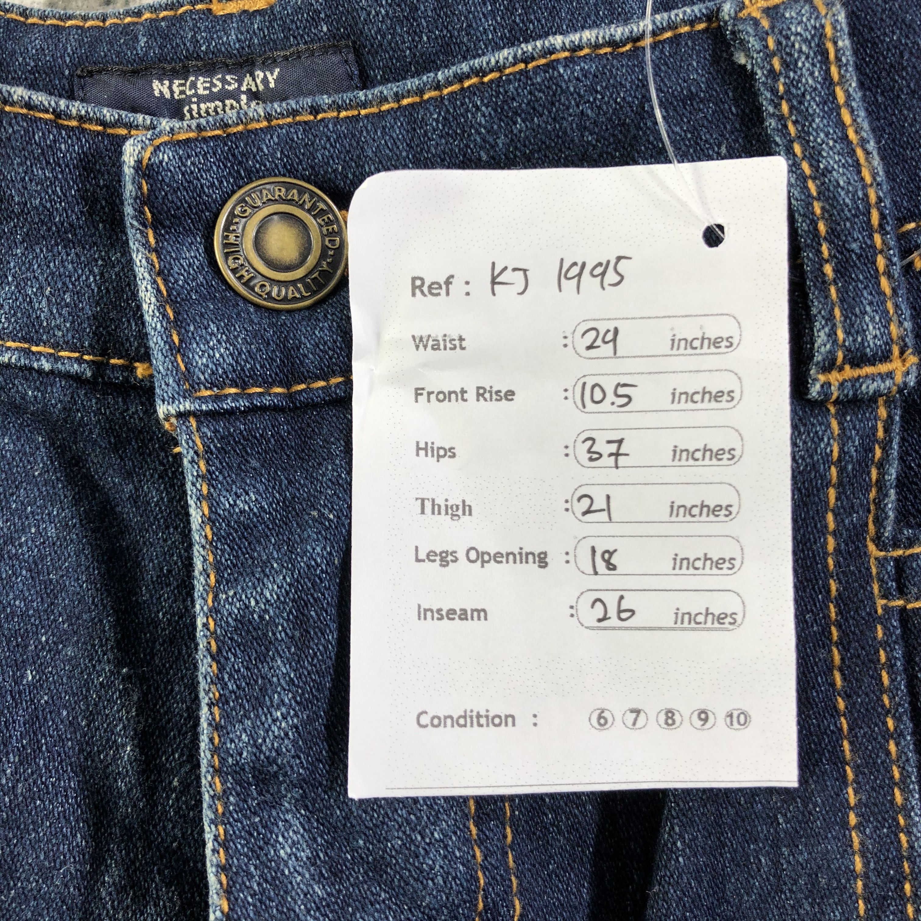 Japanese Brand Vintage Japanese Brand Flared Jeans KJ1995 Size 29" - 10 Thumbnail