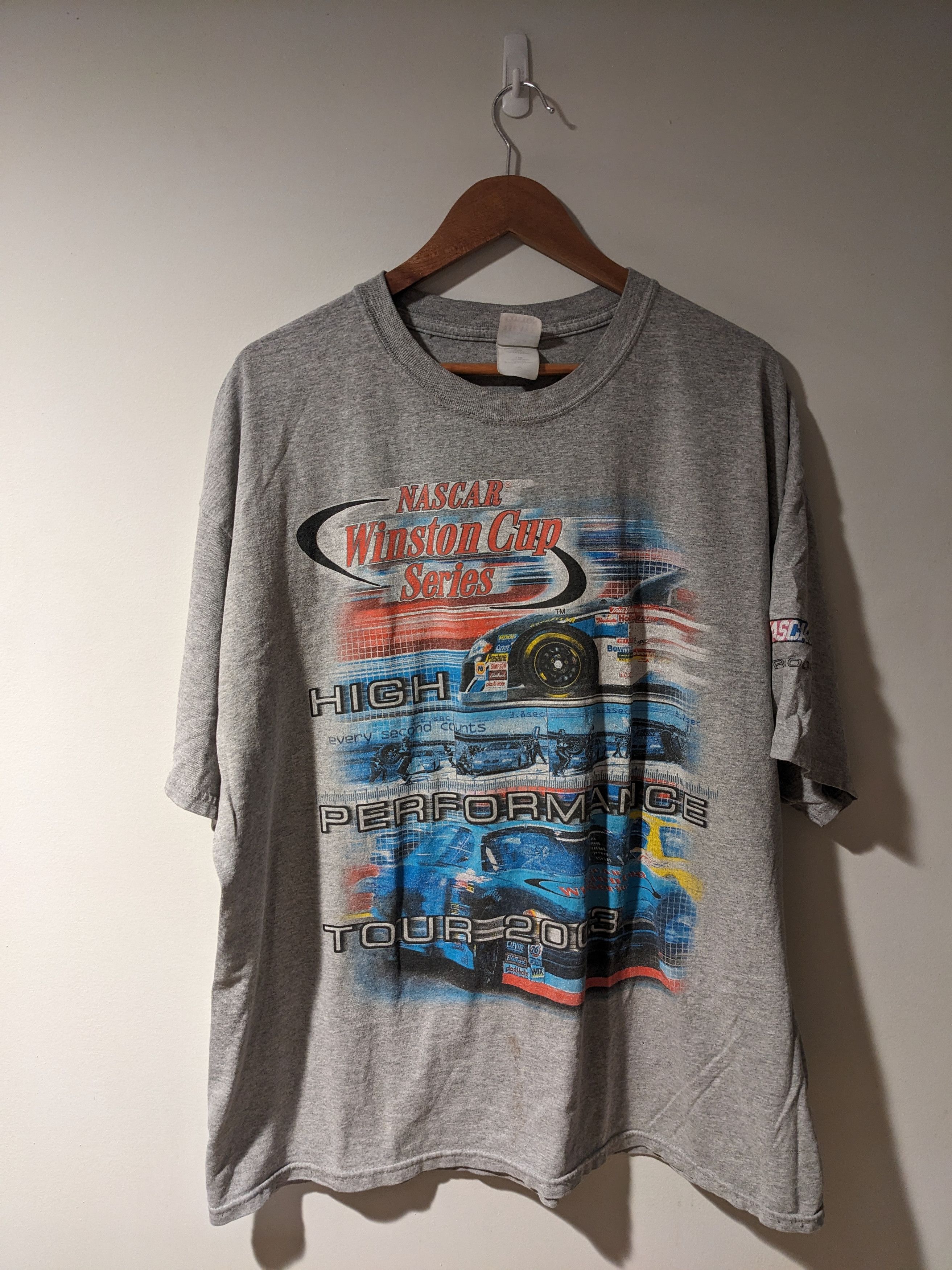 NASCAR × Vintage Vintage 2003 Nascar Winston Cup Series Racing T-Shirt Size US XXL / EU 58 / 5 - 1 Thumbnail