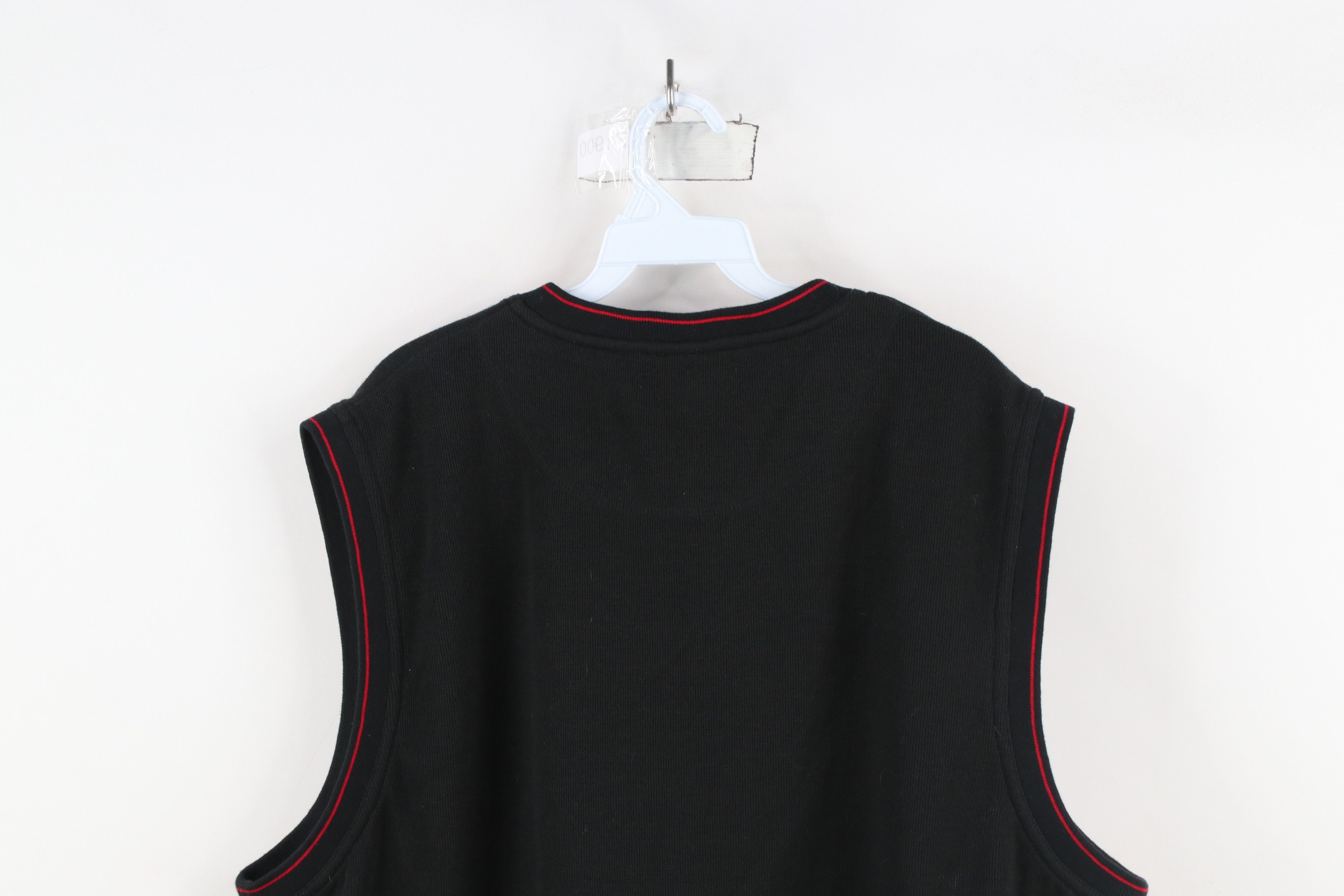 Vintage Vintage 90s Ohio State University Knit Sweater Vest Black Size US XL / EU 56 / 4 - 9 Thumbnail