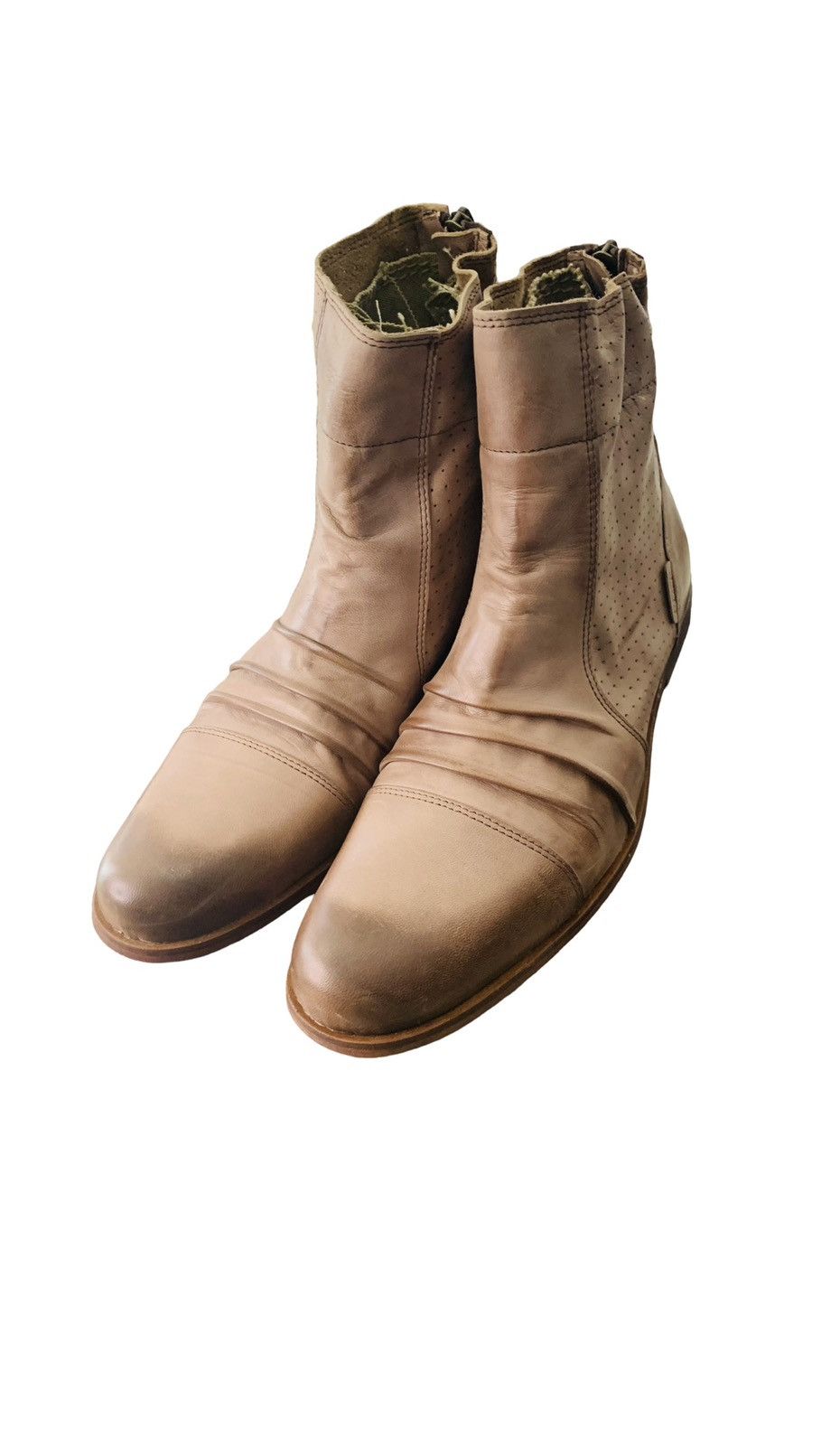 Vintage Leather Tan half boots Size US 10 / EU 43 - 4 Thumbnail