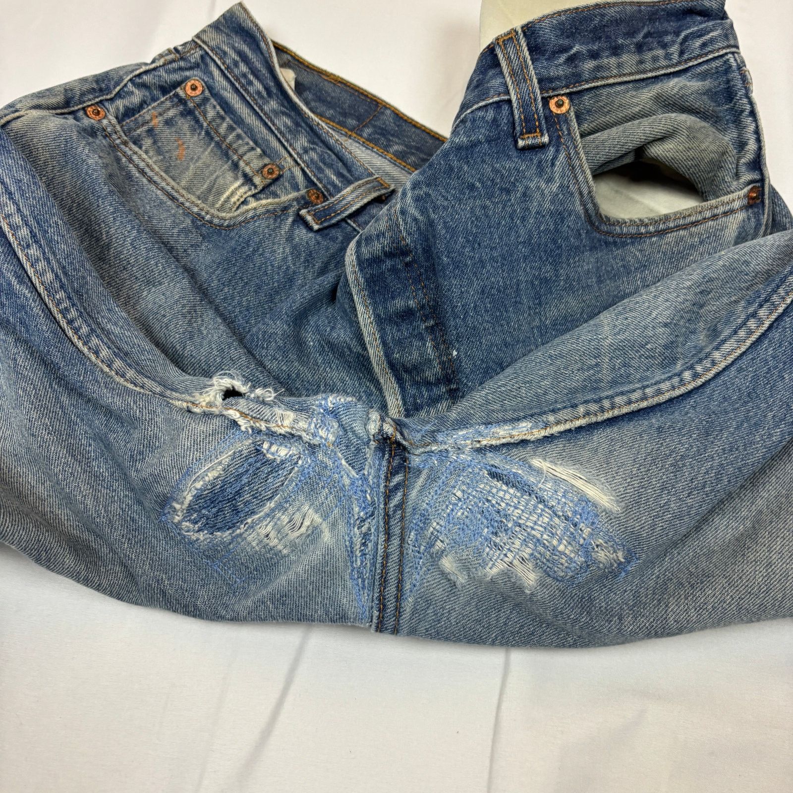 Levi's Vintage 90s Levi's 501 Straight Leg Jeans 36x33 Size US 36 / EU 52 - 11 Thumbnail