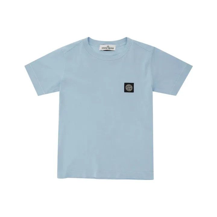 Stone Island Kids Blue Logo T-Shirt