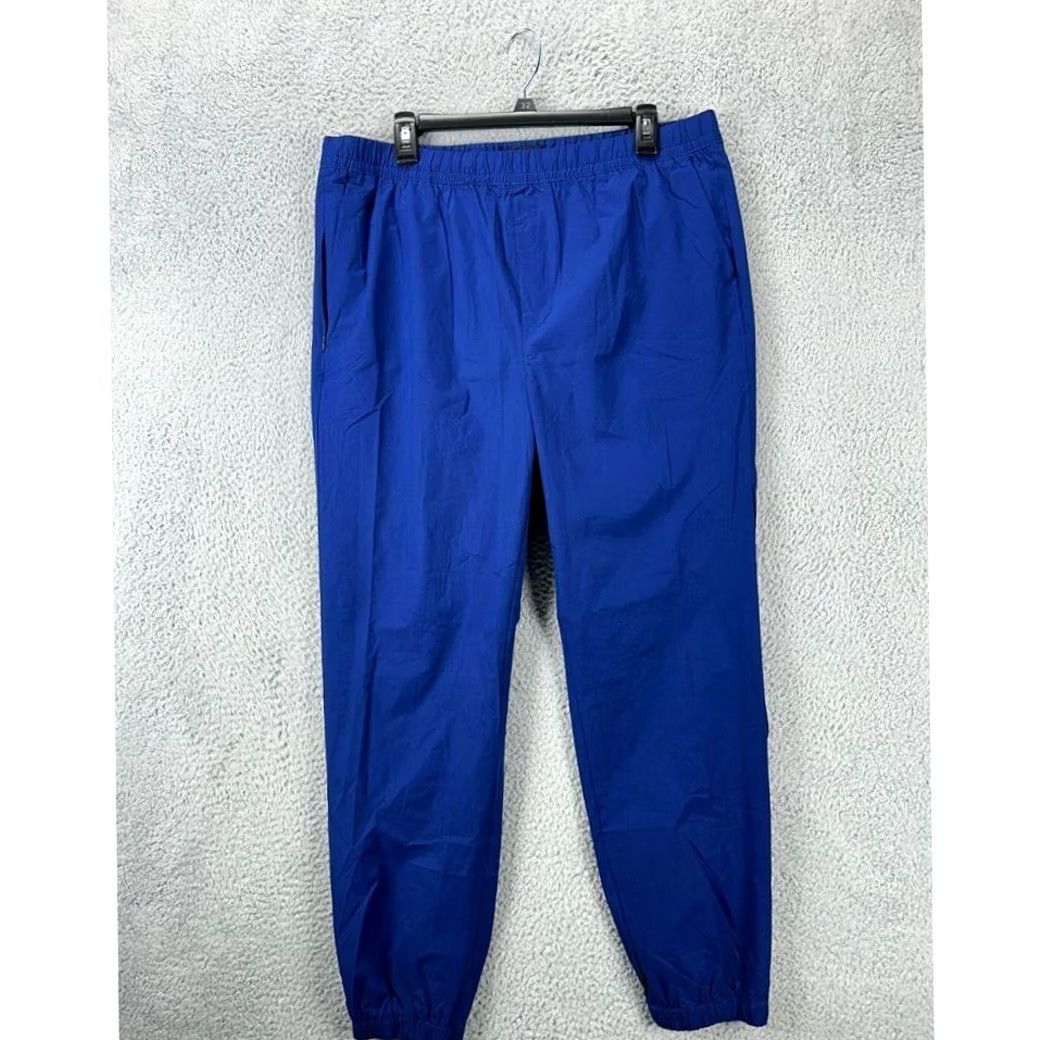 Banana Republic Banana Republic Track Pants Mens Large Blue Nylon Blend Pull On Hiking Jogger Pants Size US 33 - 2 Thumbnail