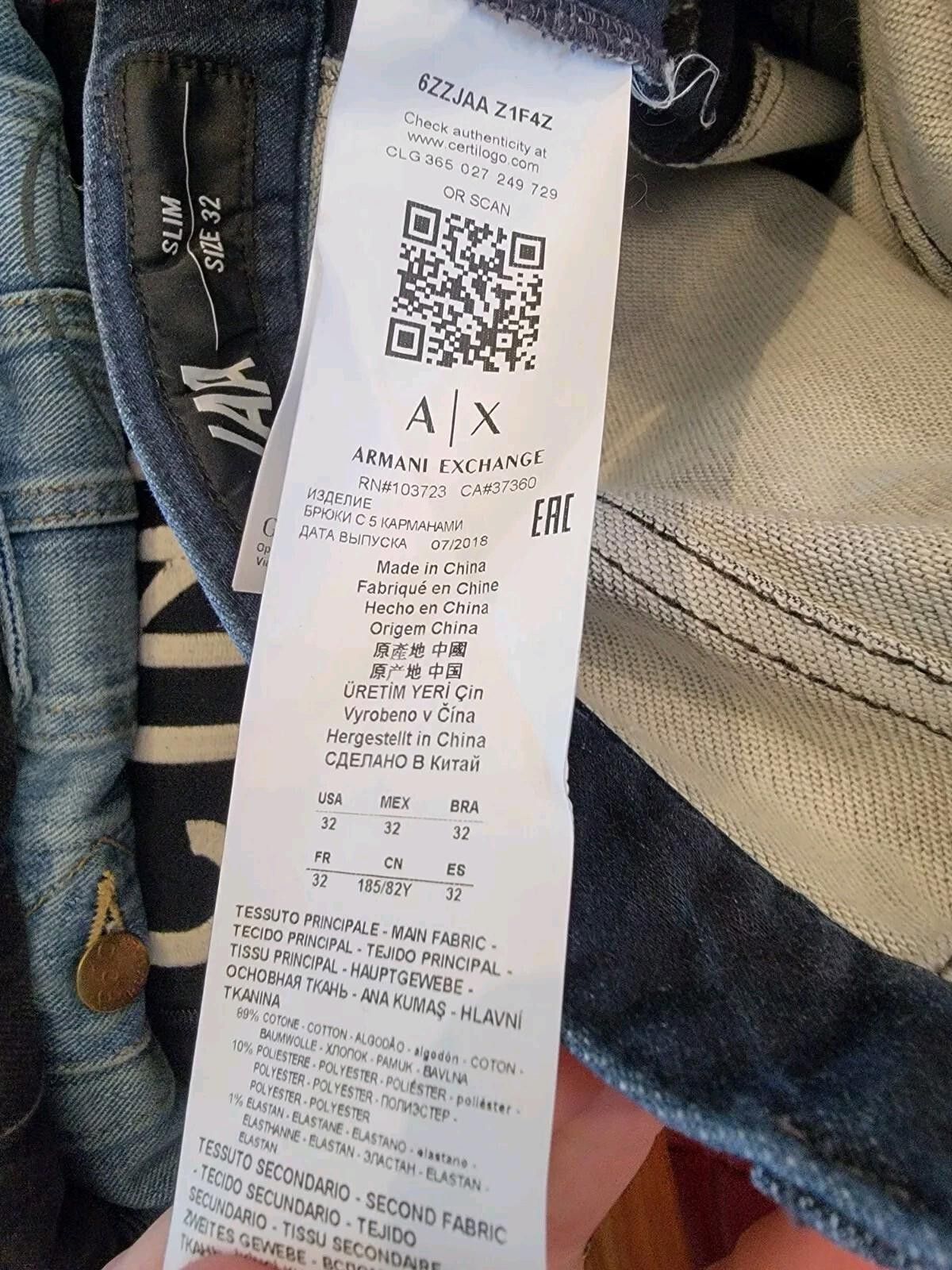 Armani Exchange Armani Exchange JAA Blud Jeans Size 32 Size US 32 / EU 48 - 7 Thumbnail
