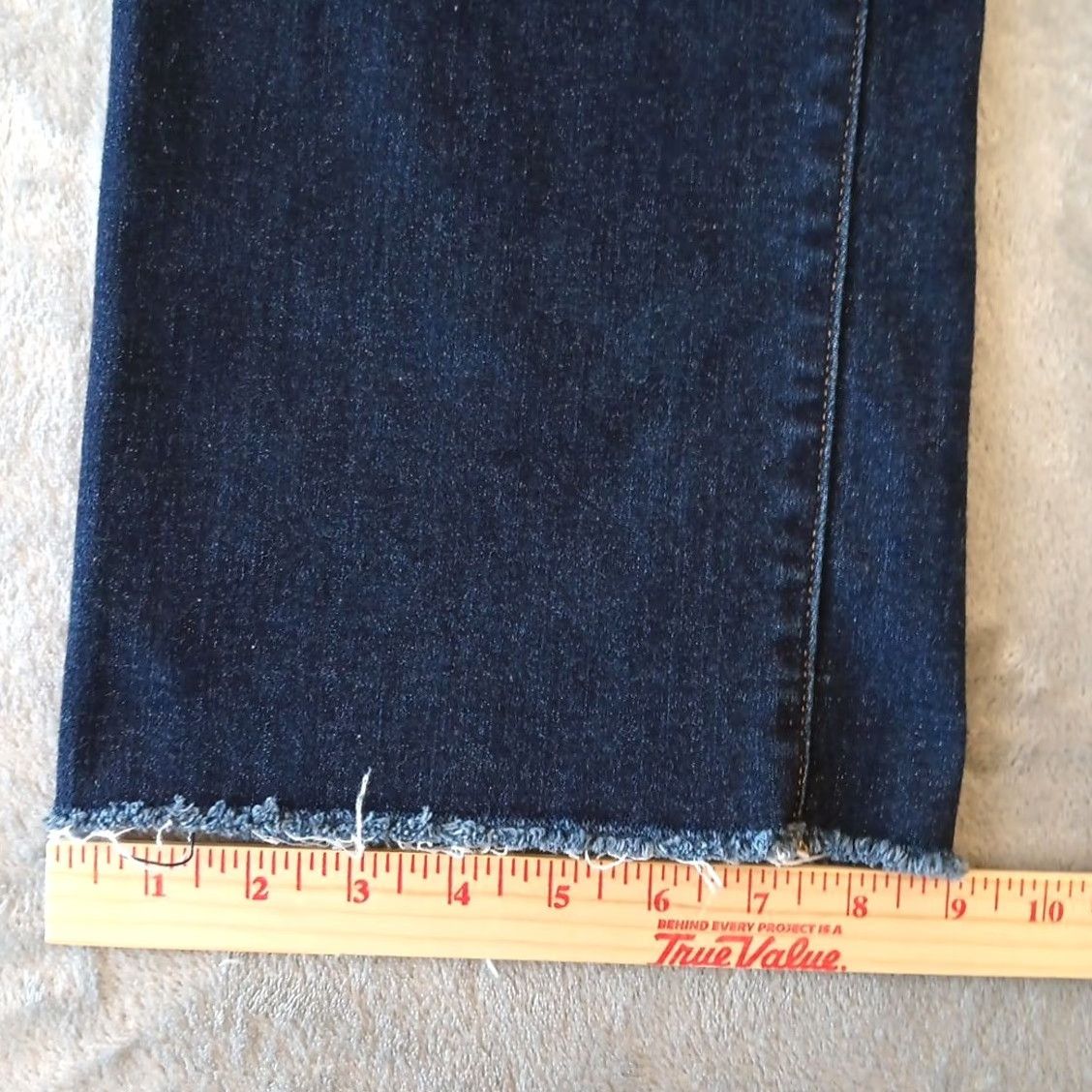 Vintage Judy Blue Jeans Womens Size 9/29 Blue Dark Wash Wide-Leg Capri Size 29" - 6 Thumbnail