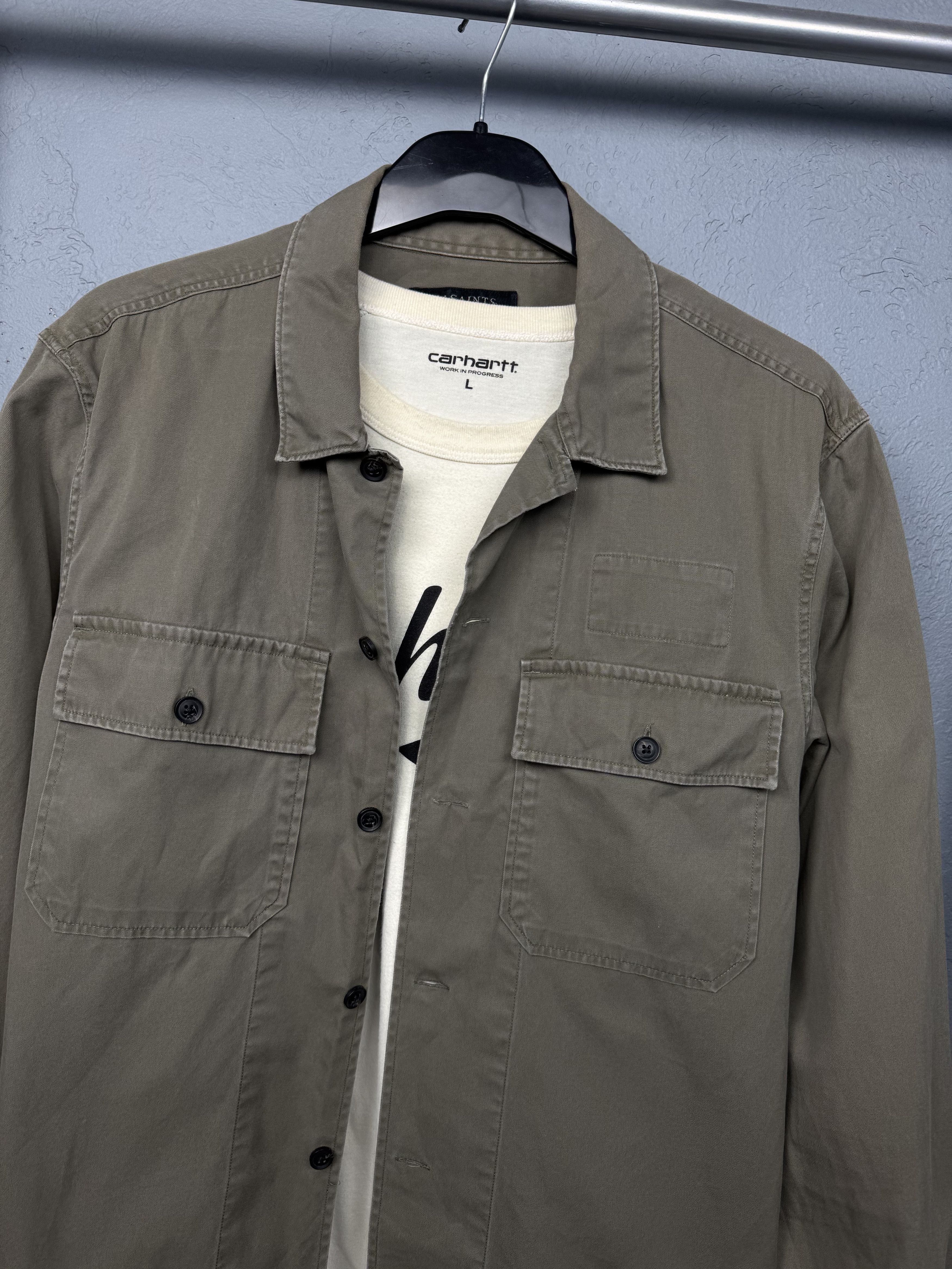 Allsaints Allsaints Mens Fearnot LS Shirt Y2K Overshirt Jacket Size US L / EU 52-54 / 3 - 2 Thumbnail