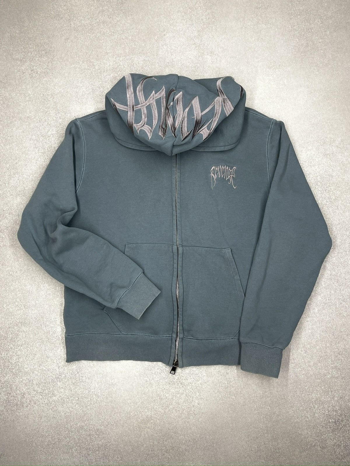 Drake × Revenge Revenge Full Zip Hoodie Embroidered Arch Logo Made in USA Size US XL / EU 56 / 4 - 2 Thumbnail