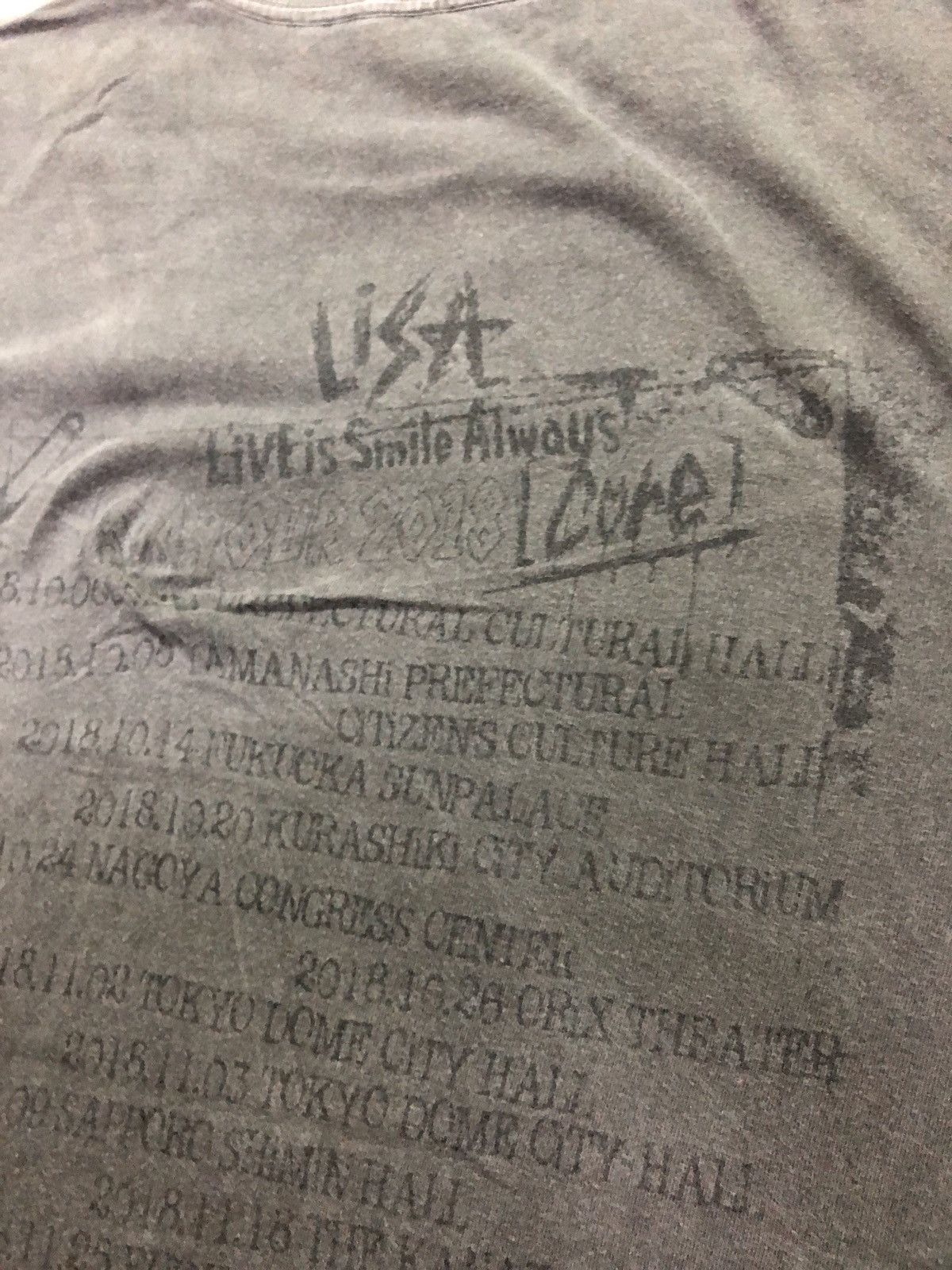 Band Tees × Japanese Brand Live is Smile Always 2018 Asia Tour LISA Big Core Shirt Tee Size US M / EU 48-50 / 2 - 8 Thumbnail