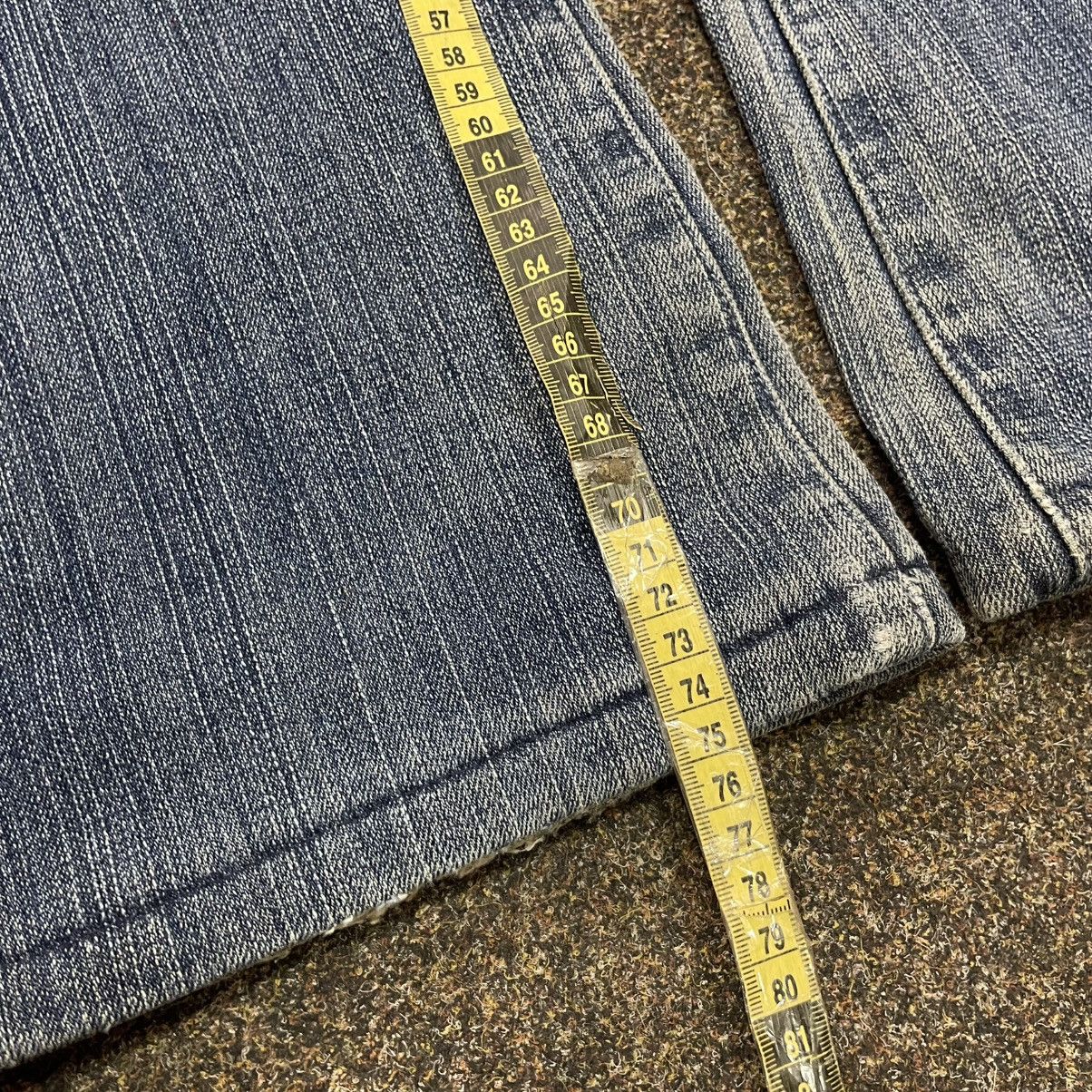 Vintage Vintage Y2K Bootcut Flared Jeans Thrashed Fade Skater Baggy Size 34" / US 12 / IT 48 - 7 Thumbnail
