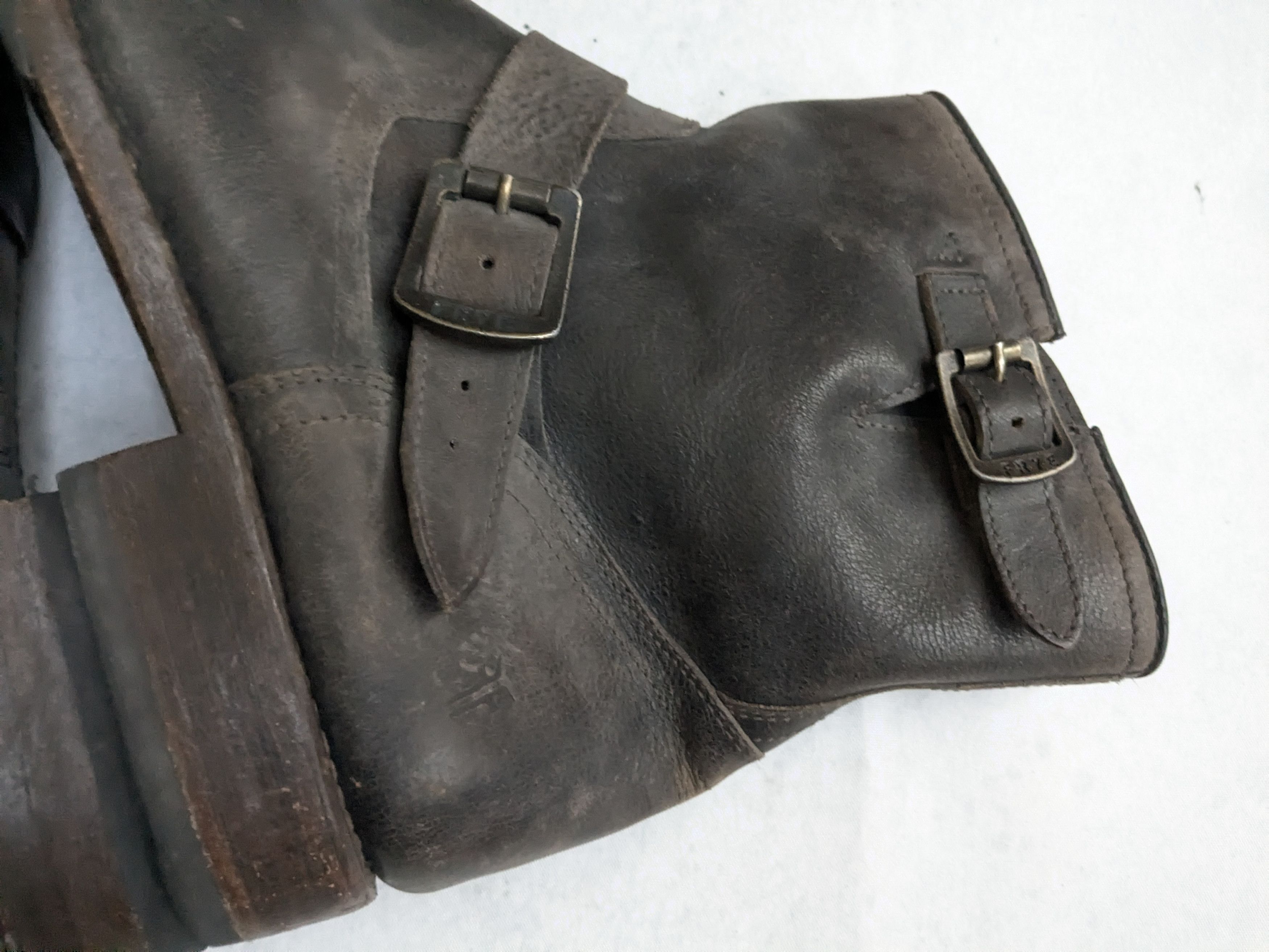 Frye Frye Engineer Boots Brown Leather 12 D Motorcycle Biker Size US 12 / EU 45 - 8 Thumbnail