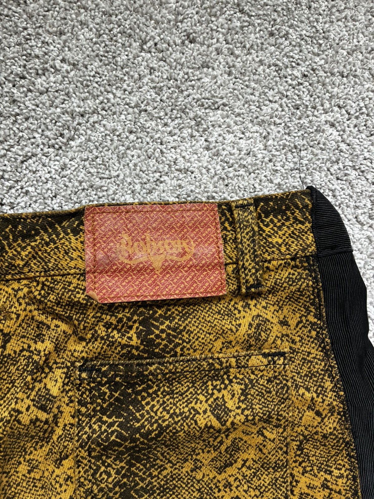 Japanese Brand Japanese snakeskin flared denim Size US 27 - 4 Thumbnail