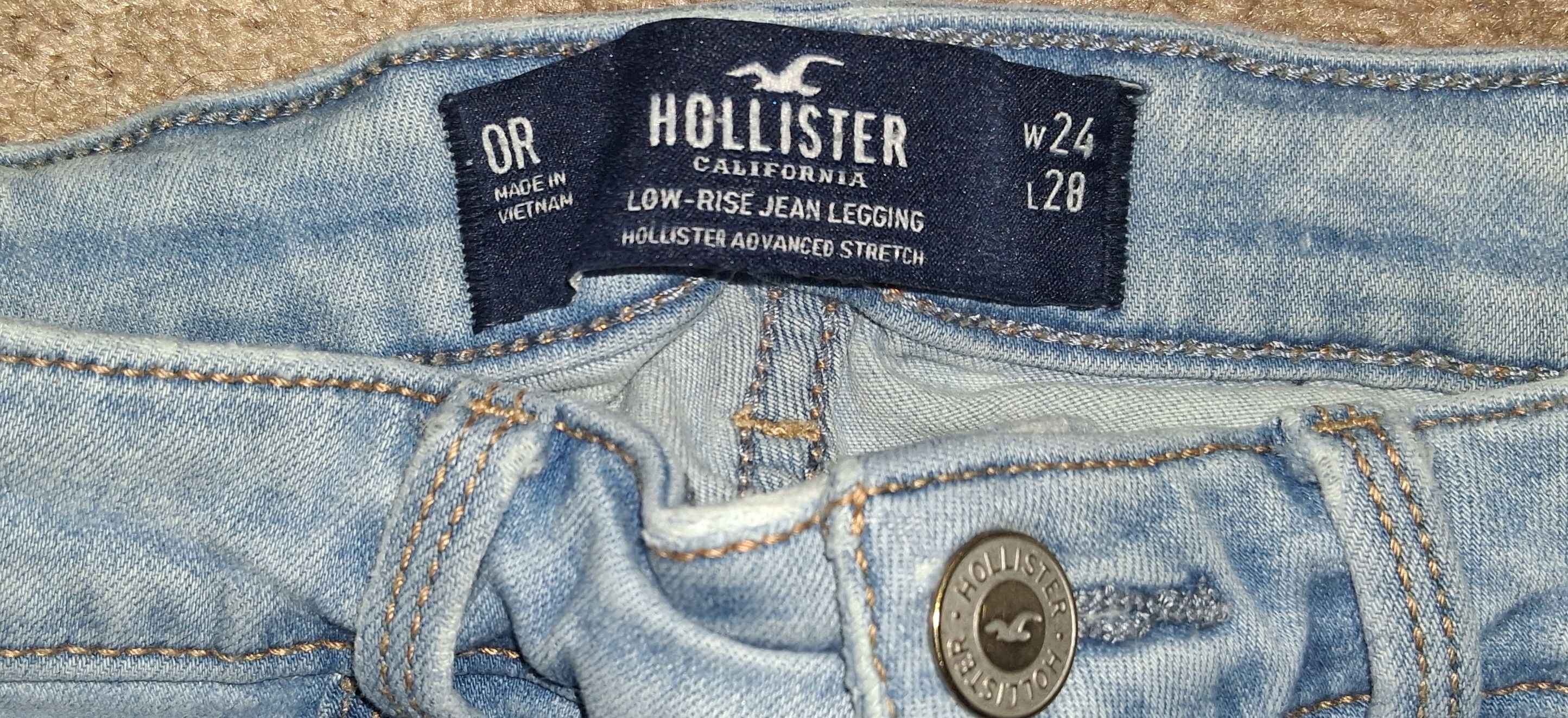 Hollister HOLLISTER WOMENS JEANS BUNDLE OF TWO PAIR Size 24" / US 00 / IT 34 - 4 Thumbnail