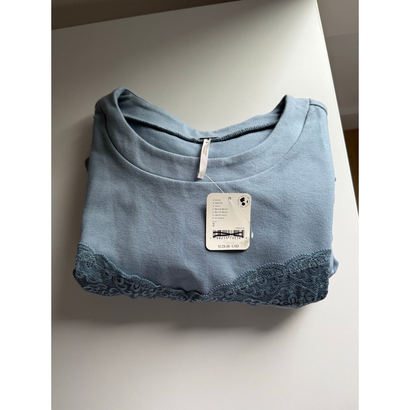 Free People New Free people Cruz Mini Dress - Blue - size 2 - $128 Size XS / US 0-2 / IT 36-38 - 10 Thumbnail