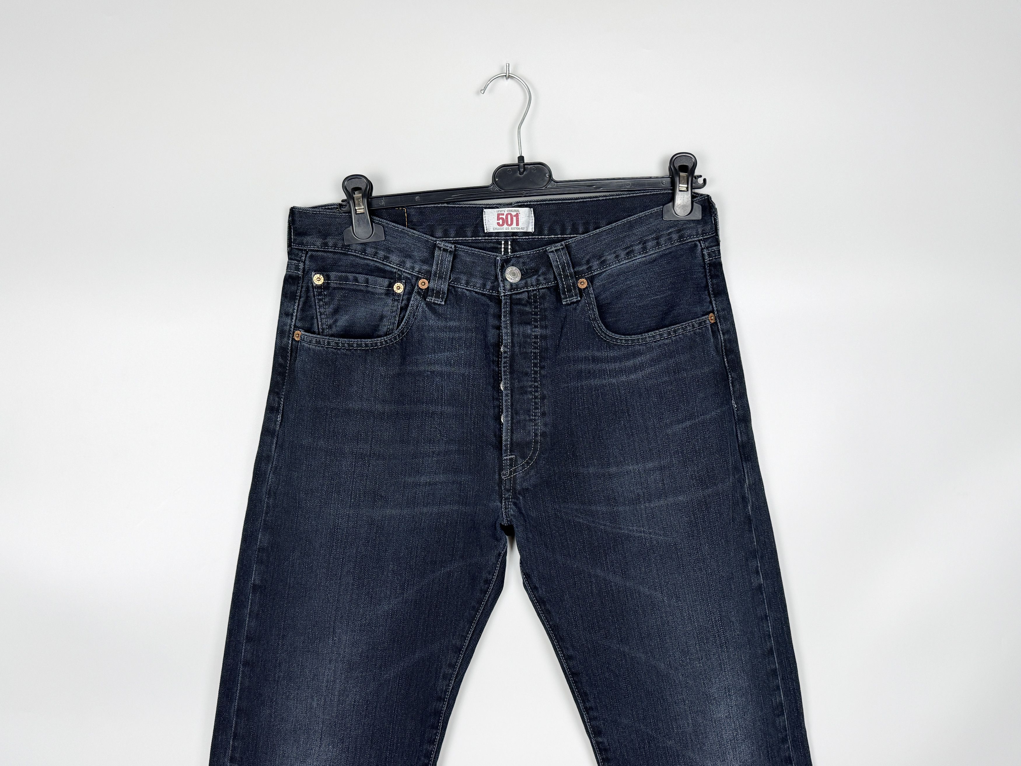 Levi's Levi's 501 Vintage Black Jeans W33 L34 Size US 33 - 2 Thumbnail