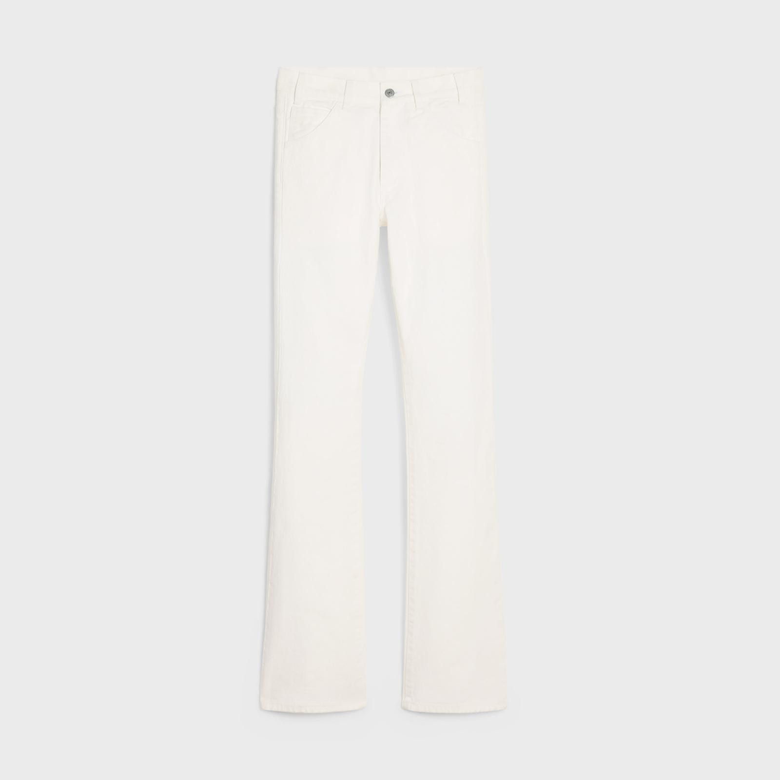 Celine o1bcso1str0824 Dylan Flared Jeans in White Size US 26 / EU 42 - 1 Thumbnail