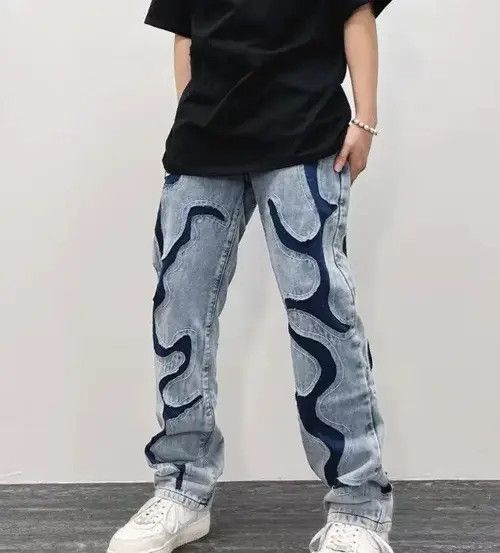 Jean Vintage High Street Denim Jeans Size US 31 - 1 Thumbnail