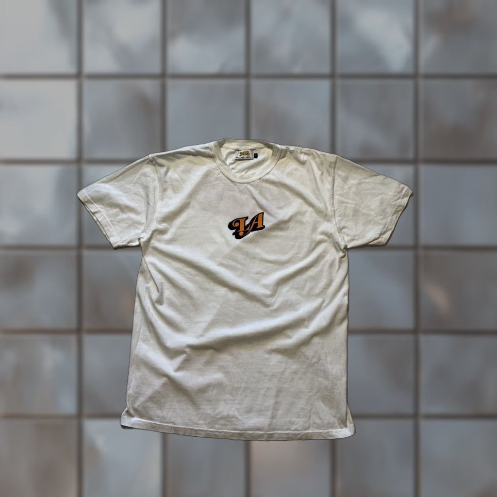 Vintage Little Africa Soul Made Global LA Graphic White Crewneck S/S T-Shirt Sz. L Mens Crew Neck T-Shirt White Graphic 90s? Size US L / EU 52-54 / 3 - 1 Thumbnail